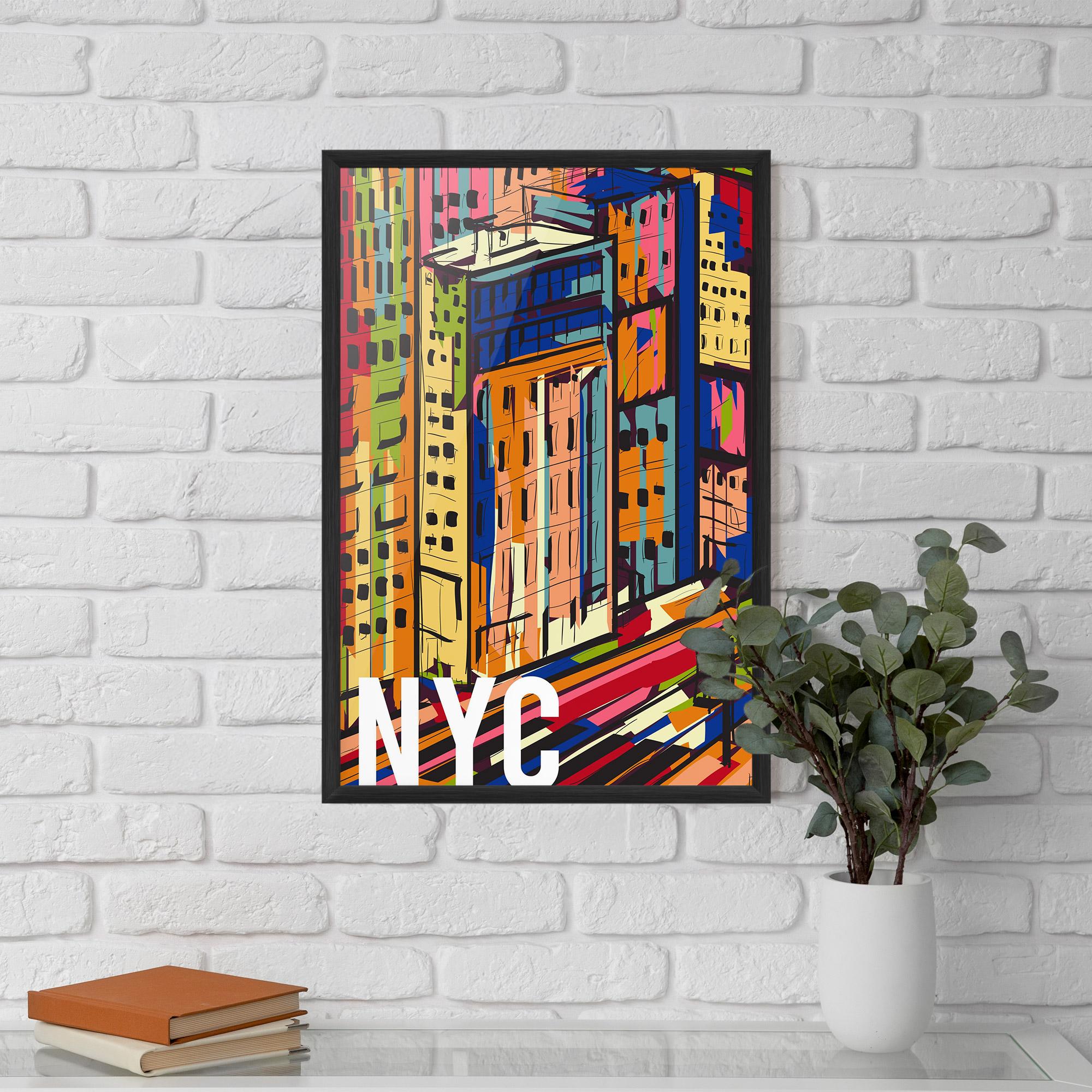 Gerahmte Poster New York City Art mockup 5
