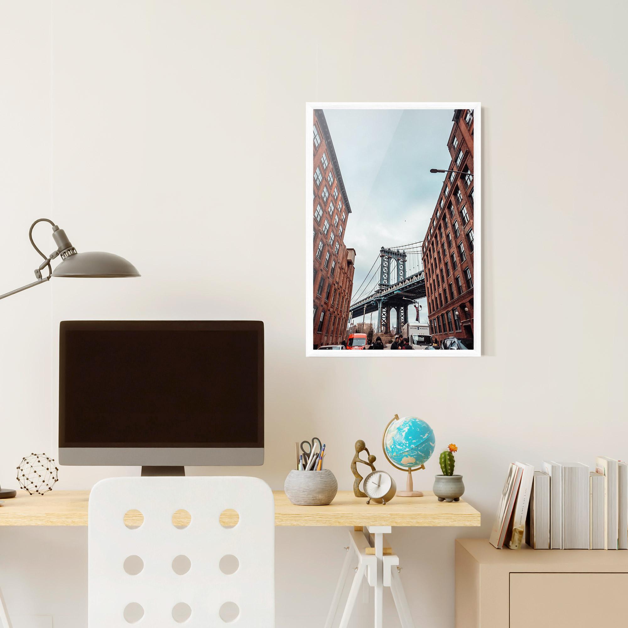 Gerahmte Poster Bridge Building View mockup 6