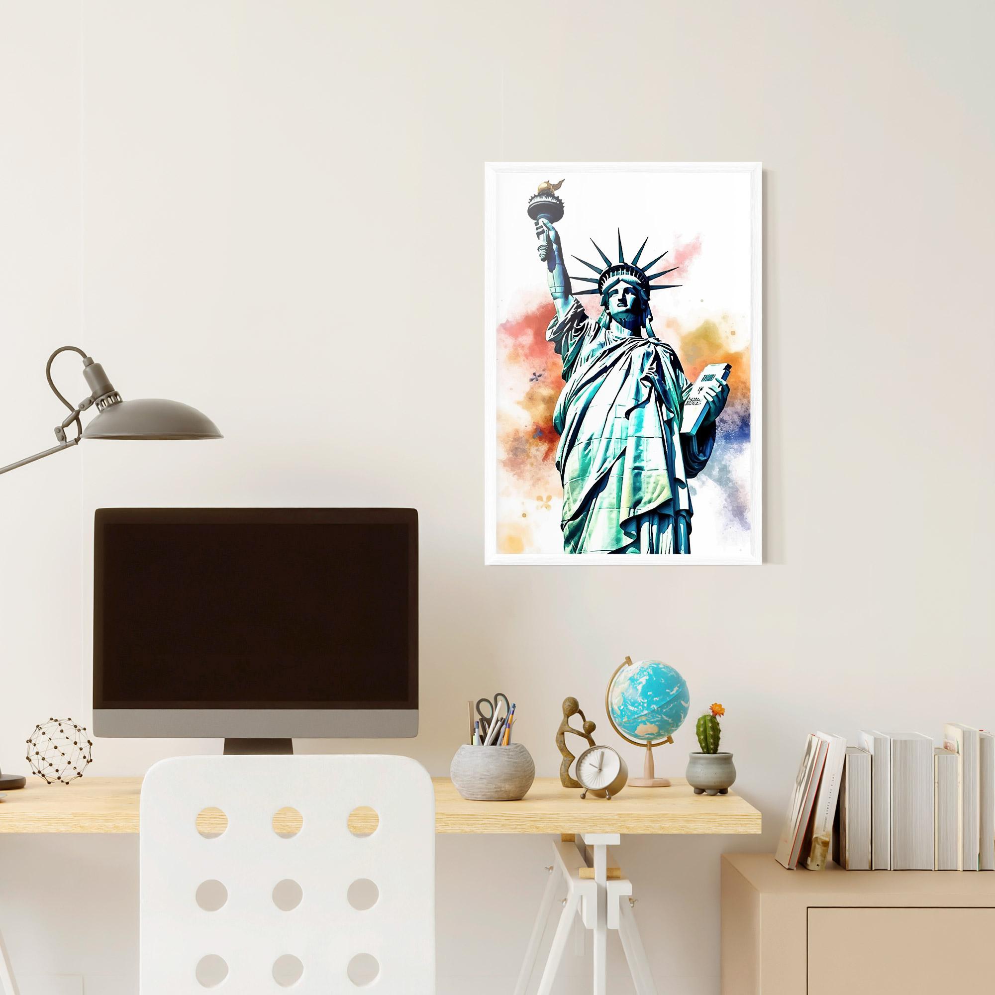 Gerahmte Poster Liberty Art mockup 6
