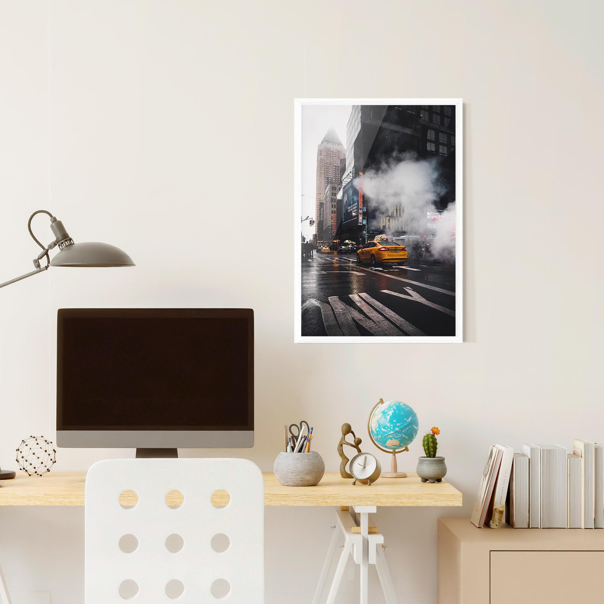 Gerahmte Poster Taxi Smoke City mockup 6