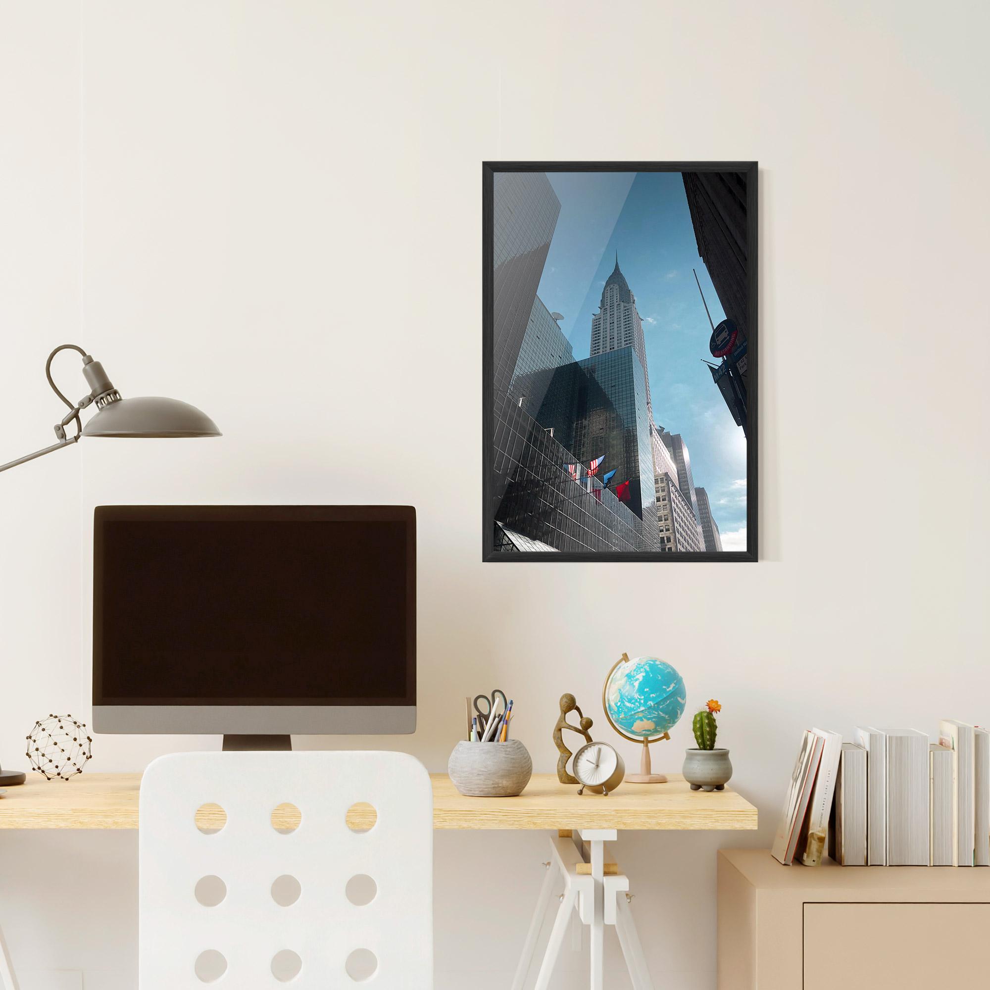 Gerahmte Poster Big Glass Tower mockup 6