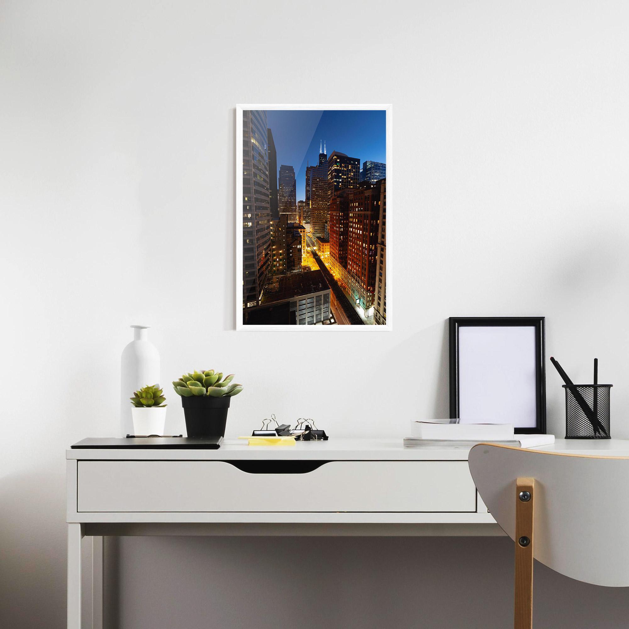 Gerahmte Poster Hight City Building mockup 7