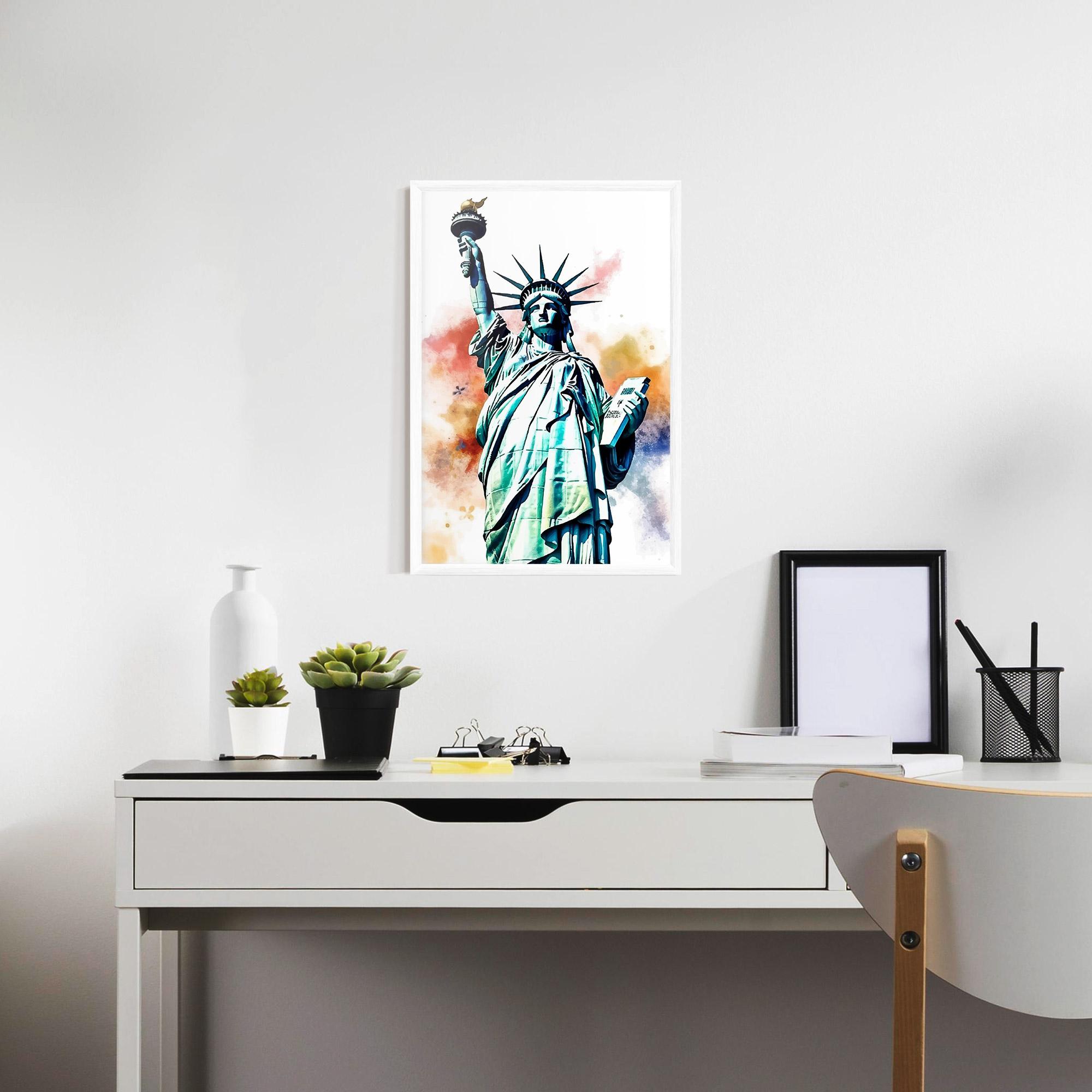 Gerahmte Poster Liberty Art mockup 7