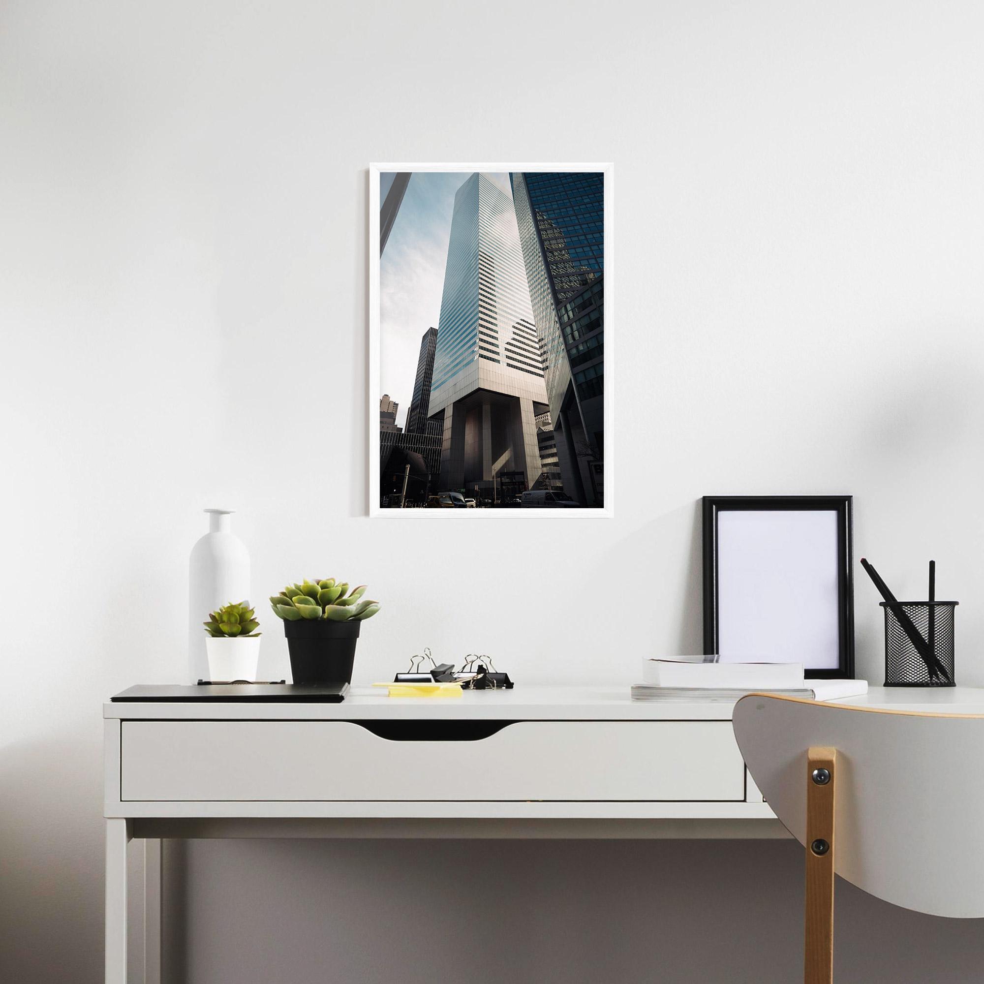 Gerahmte Poster Skyline Building mockup 7
