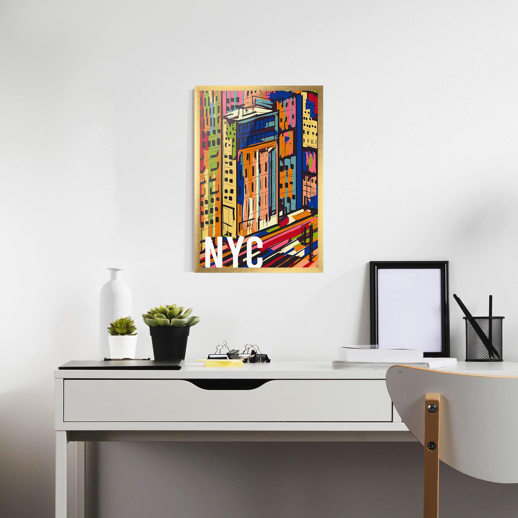 Gerahmte Poster New York City Art mockup 7