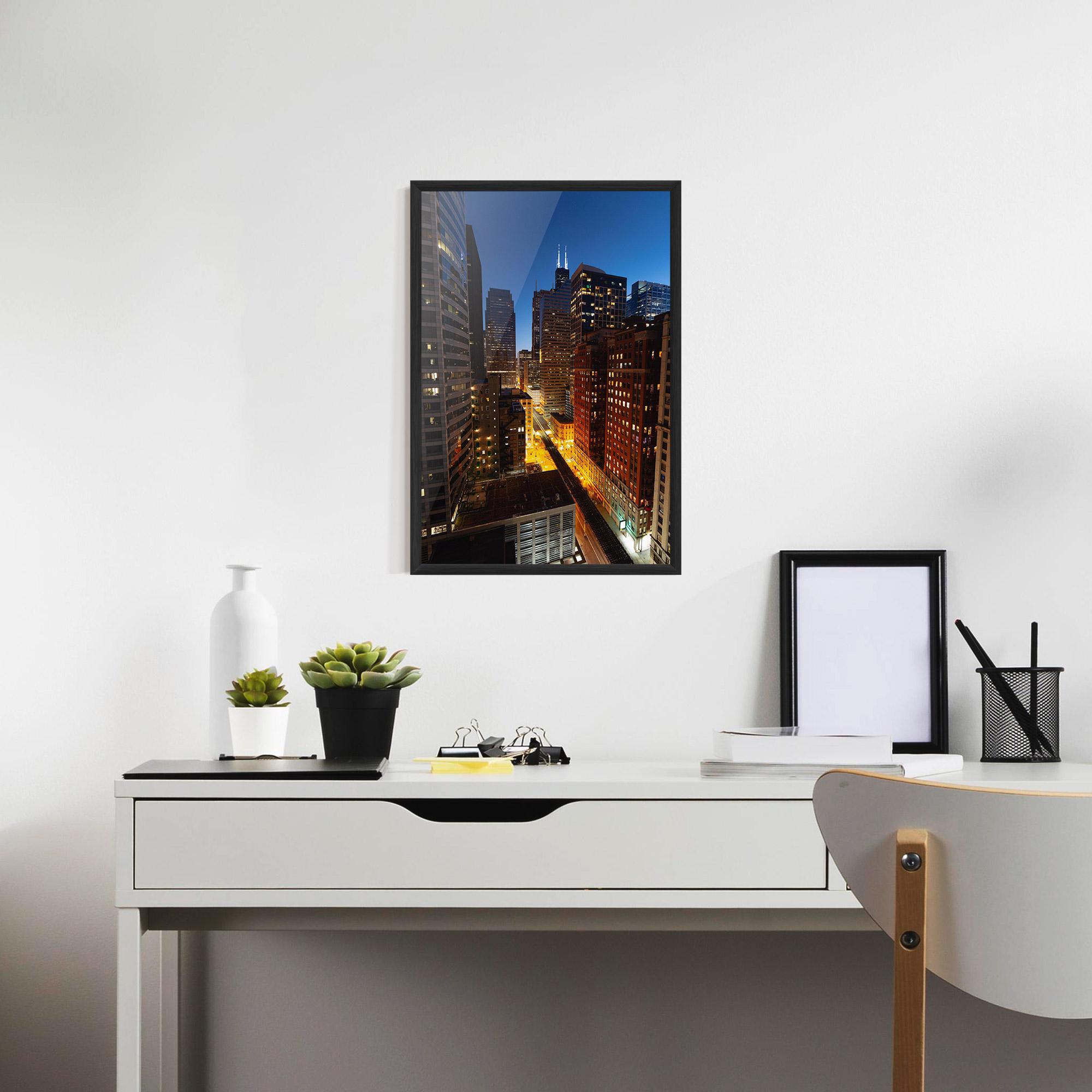 Gerahmte Poster Hight City Building mockup 7