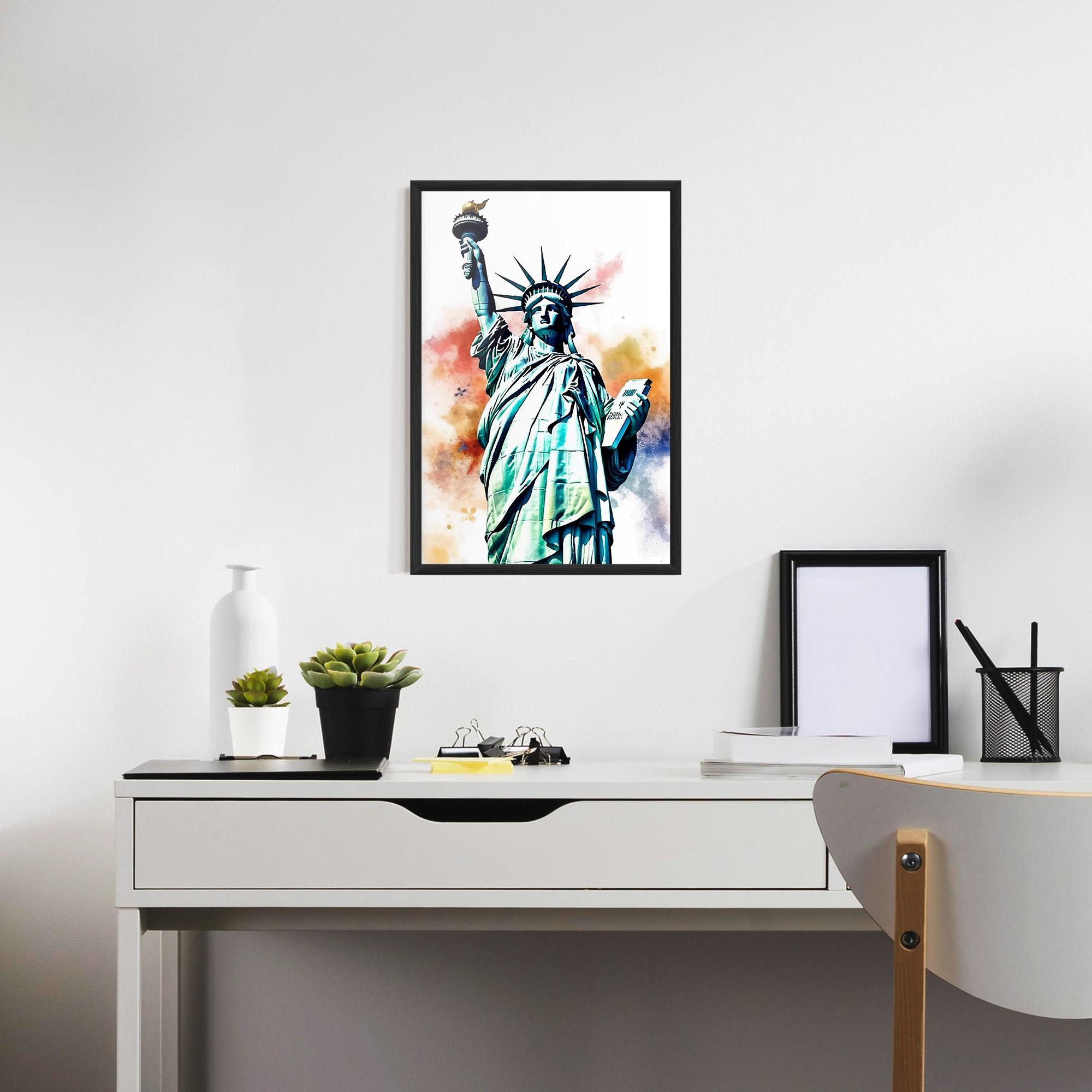 Gerahmte Poster Liberty Art mockup 7
