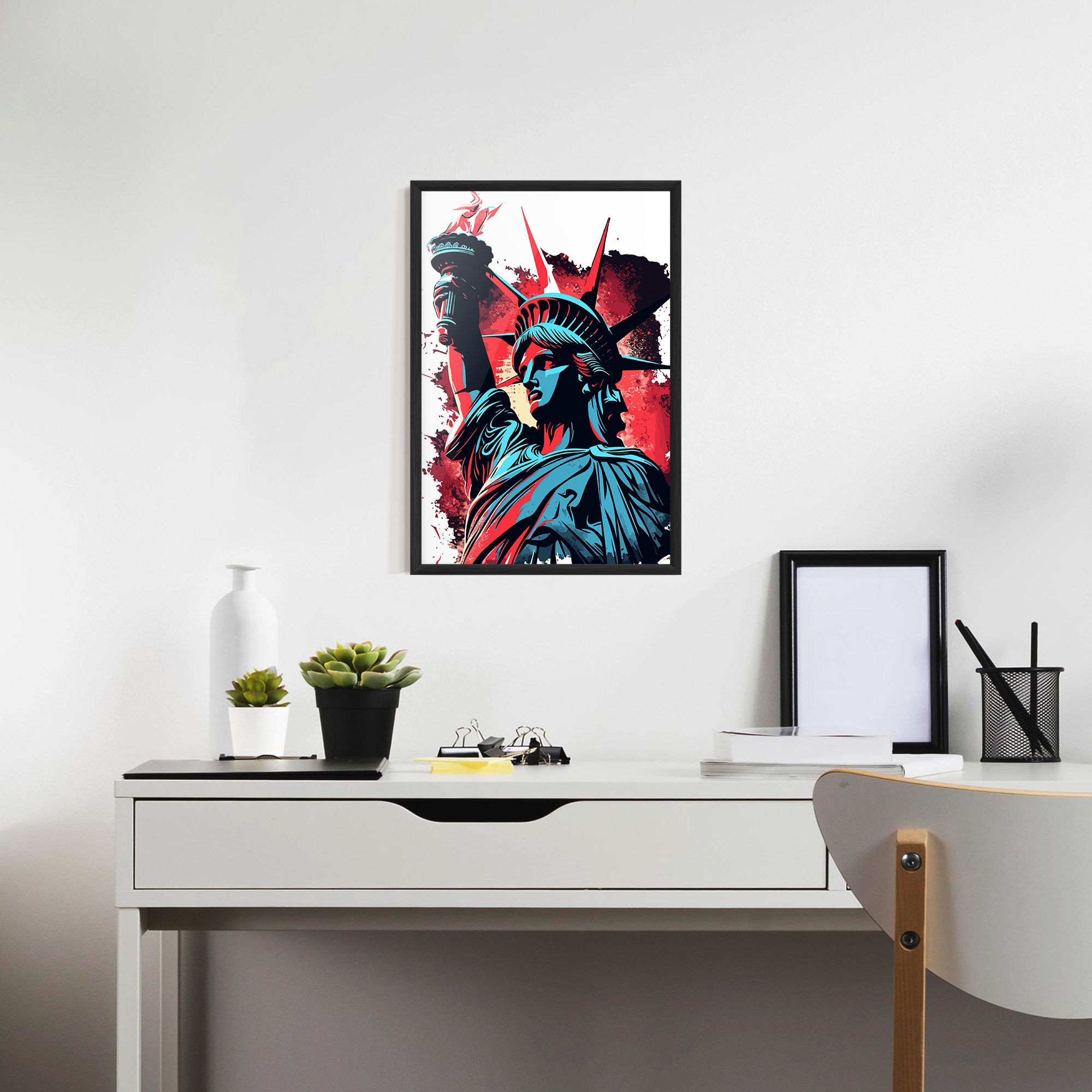 Liberty Statue Art mockup 7