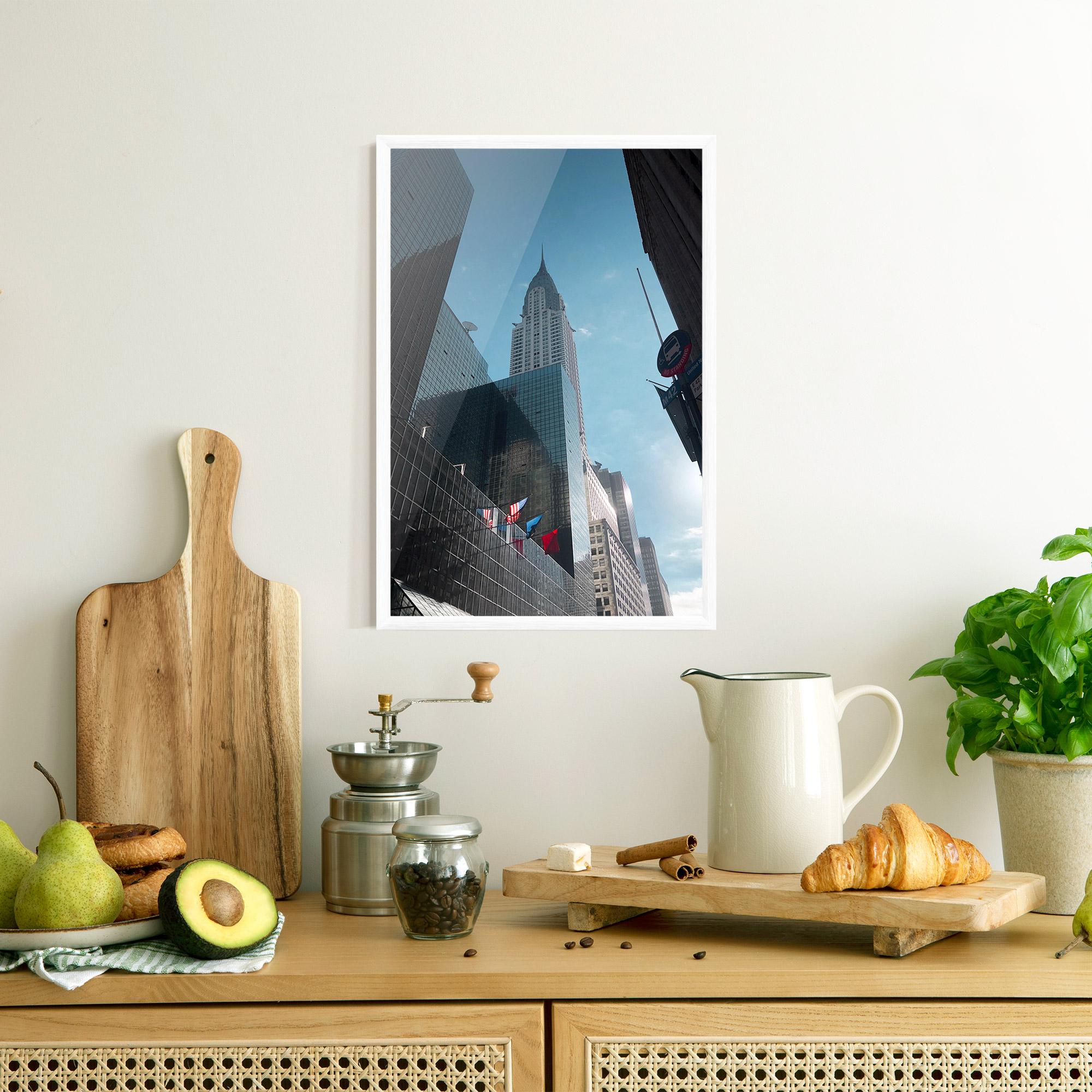 Gerahmte Poster Big Glass Tower mockup 8