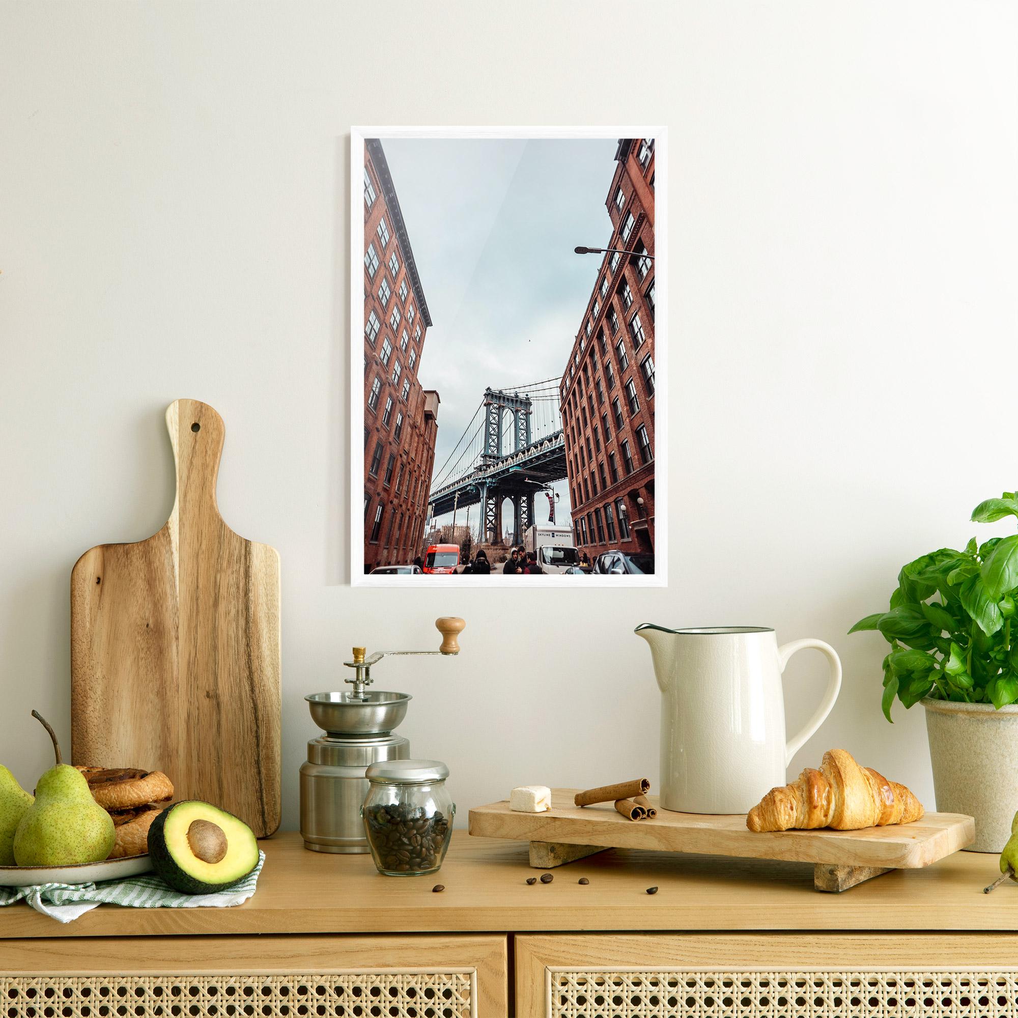 Gerahmte Poster Bridge Building View mockup 8