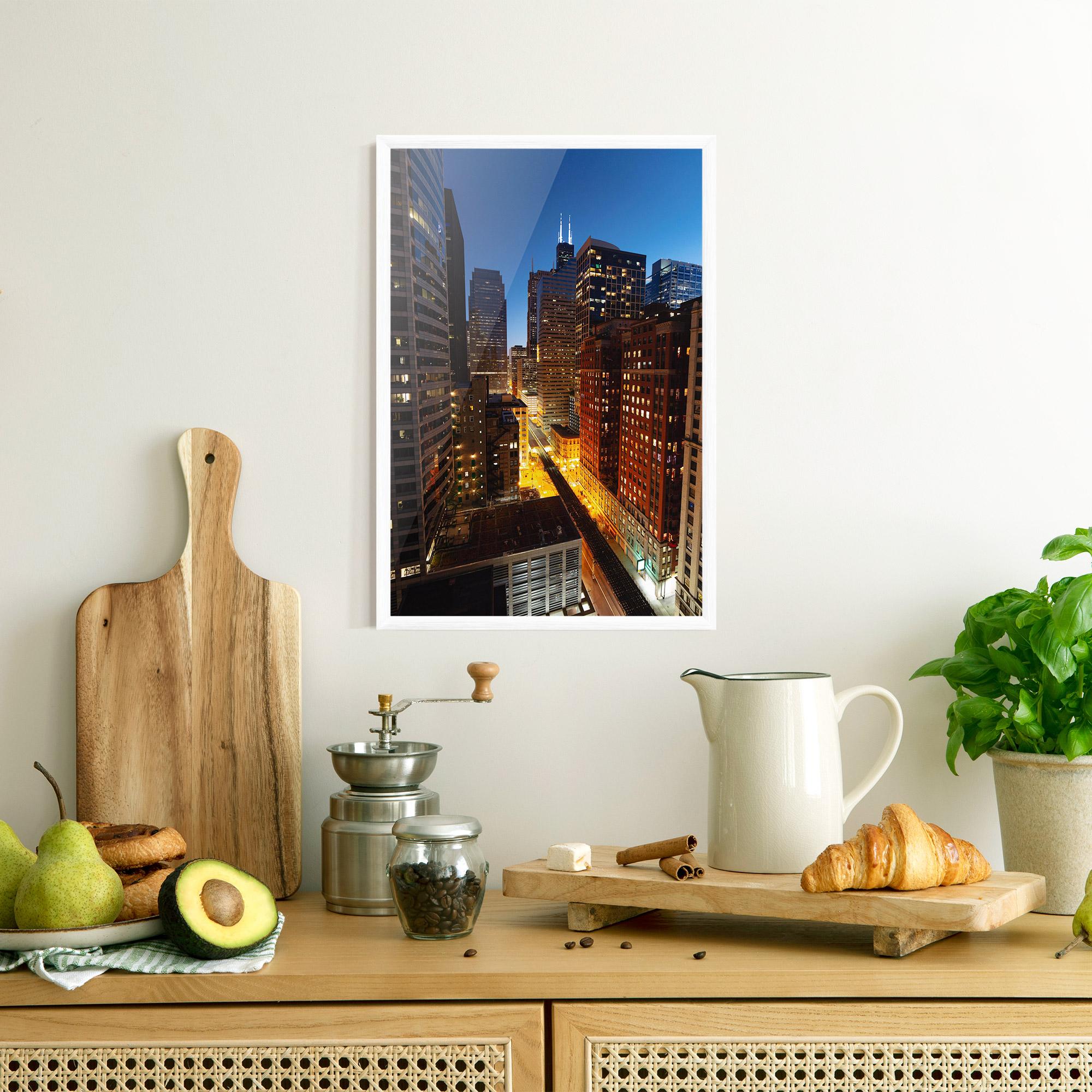 Gerahmte Poster Hight City Building mockup 8