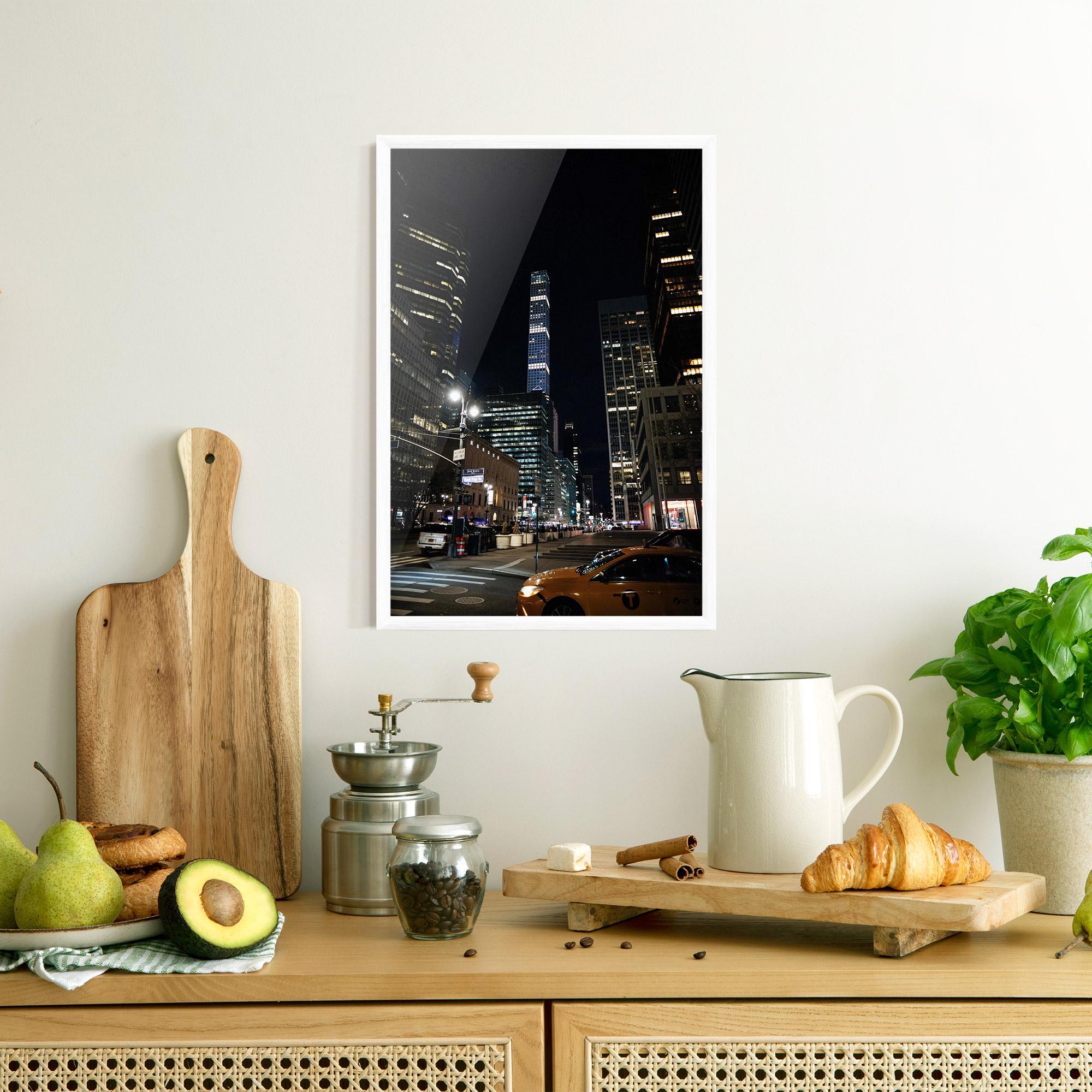 Gerahmte Poster Skyline Night Light mockup 8