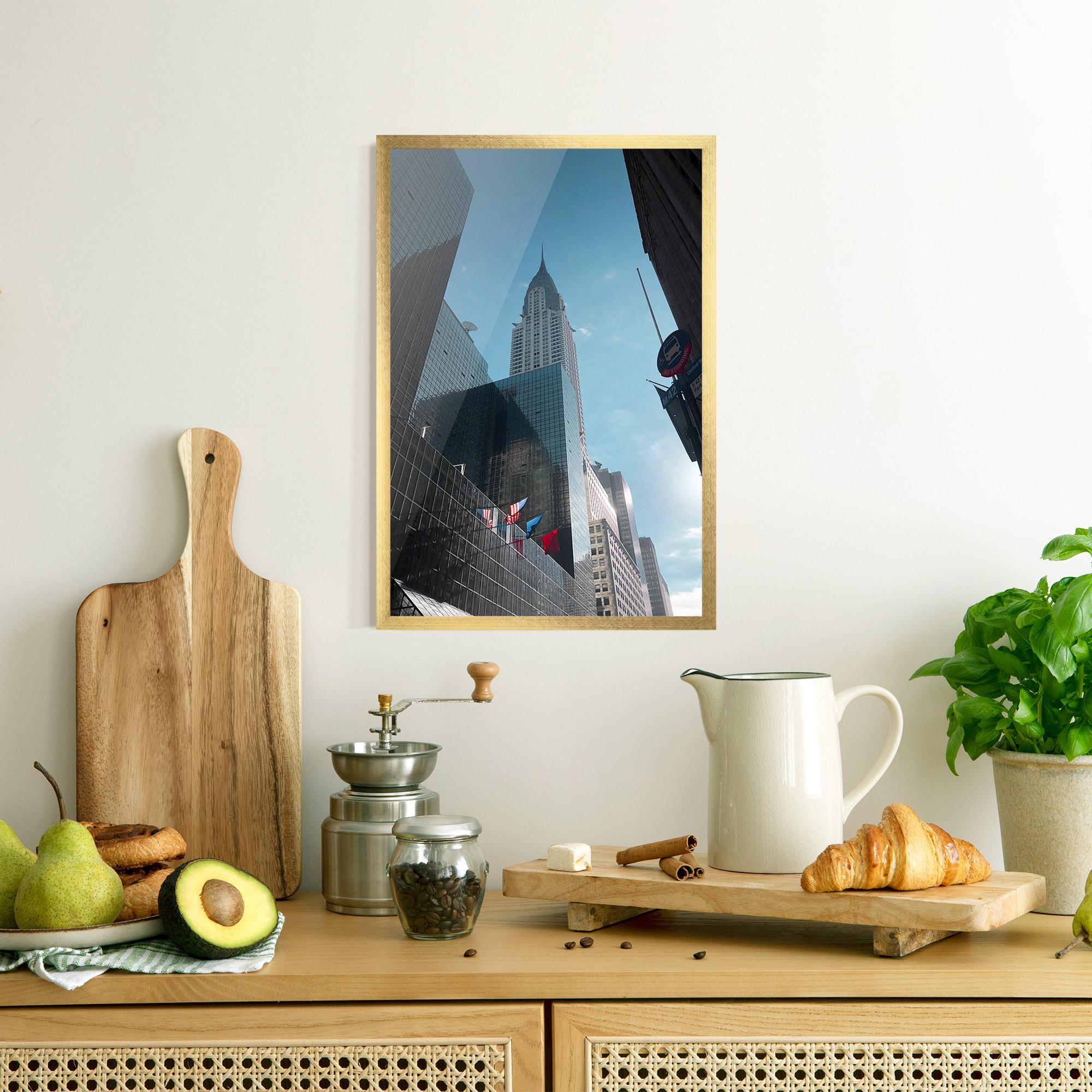 Gerahmte Poster Big Glass Tower mockup 8