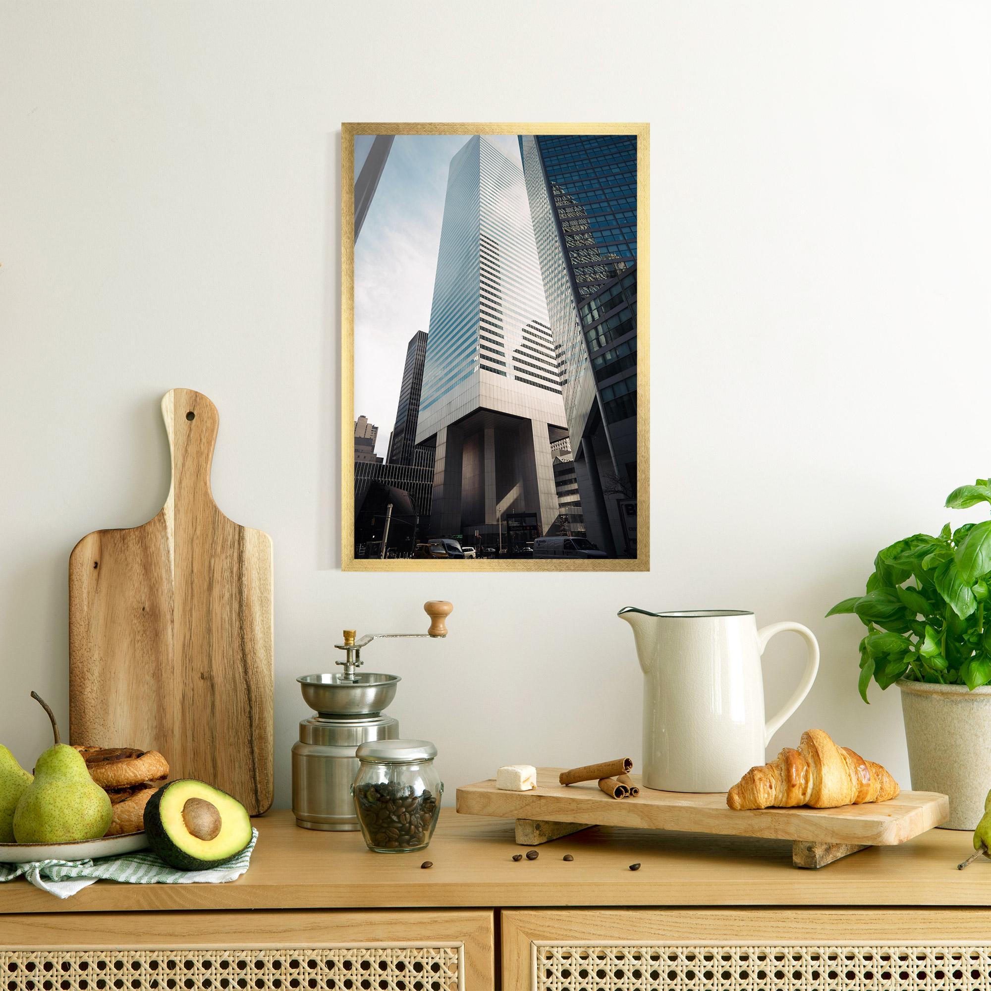 Gerahmte Poster Skyline Building mockup 8
