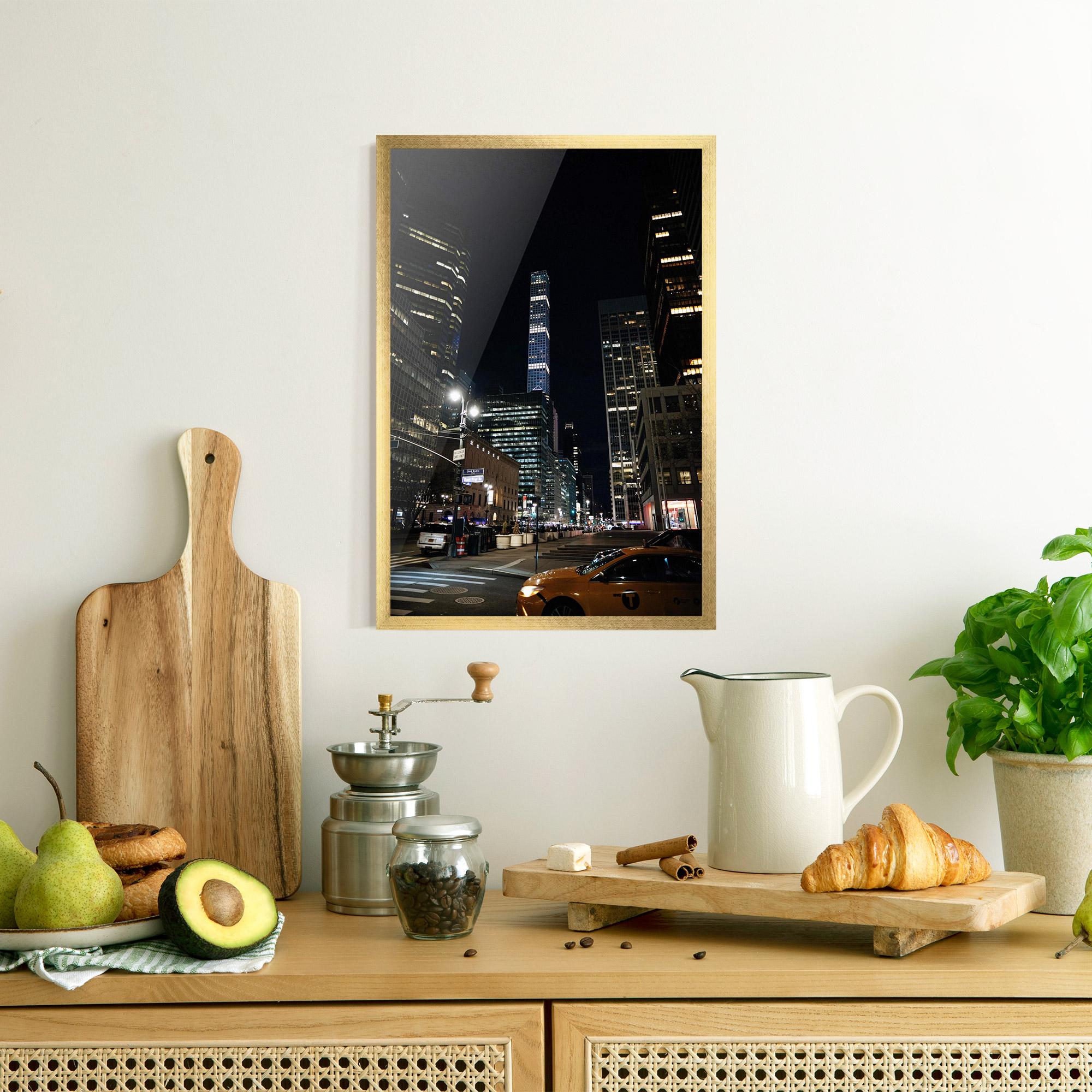 Gerahmte Poster Skyline Night Light mockup 8