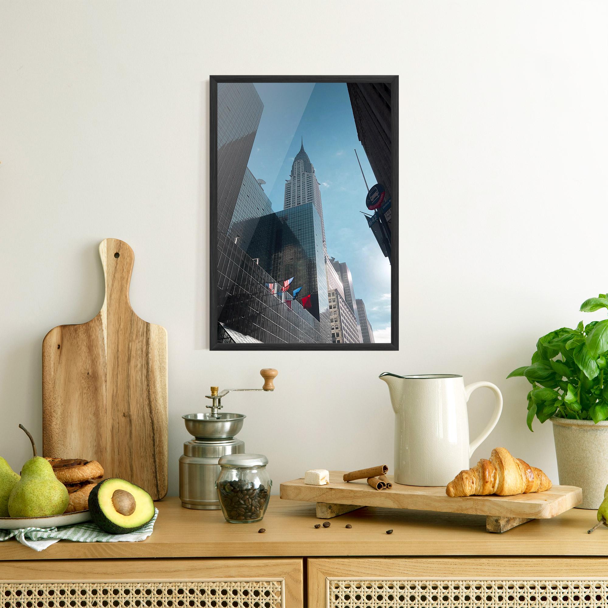 Gerahmte Poster Big Glass Tower mockup 8