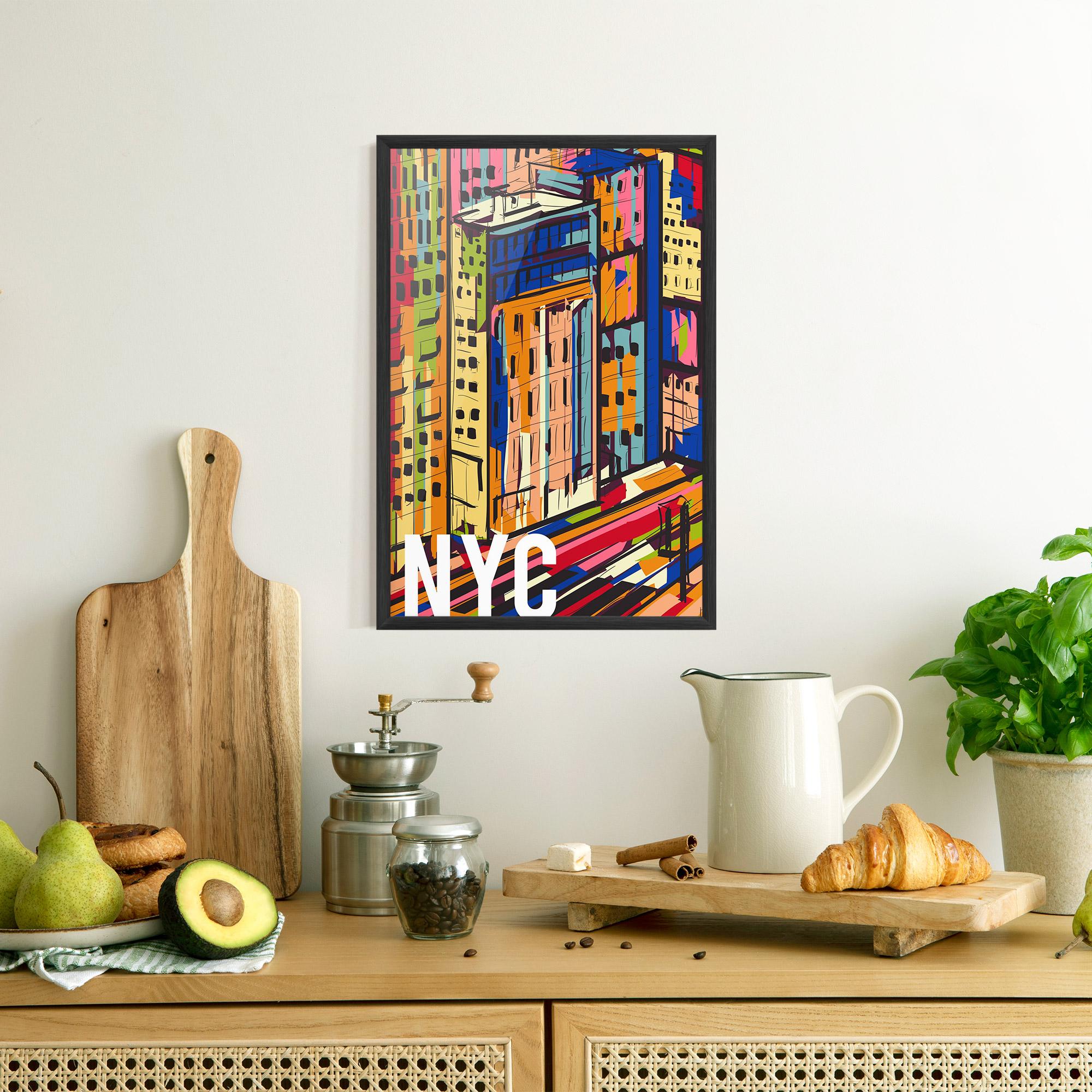 Gerahmte Poster New York City Art mockup 8