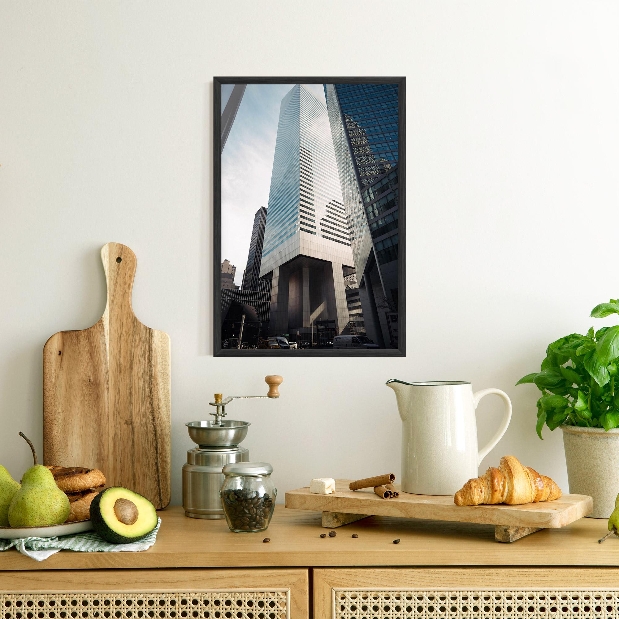 Gerahmte Poster Skyline Building mockup 8