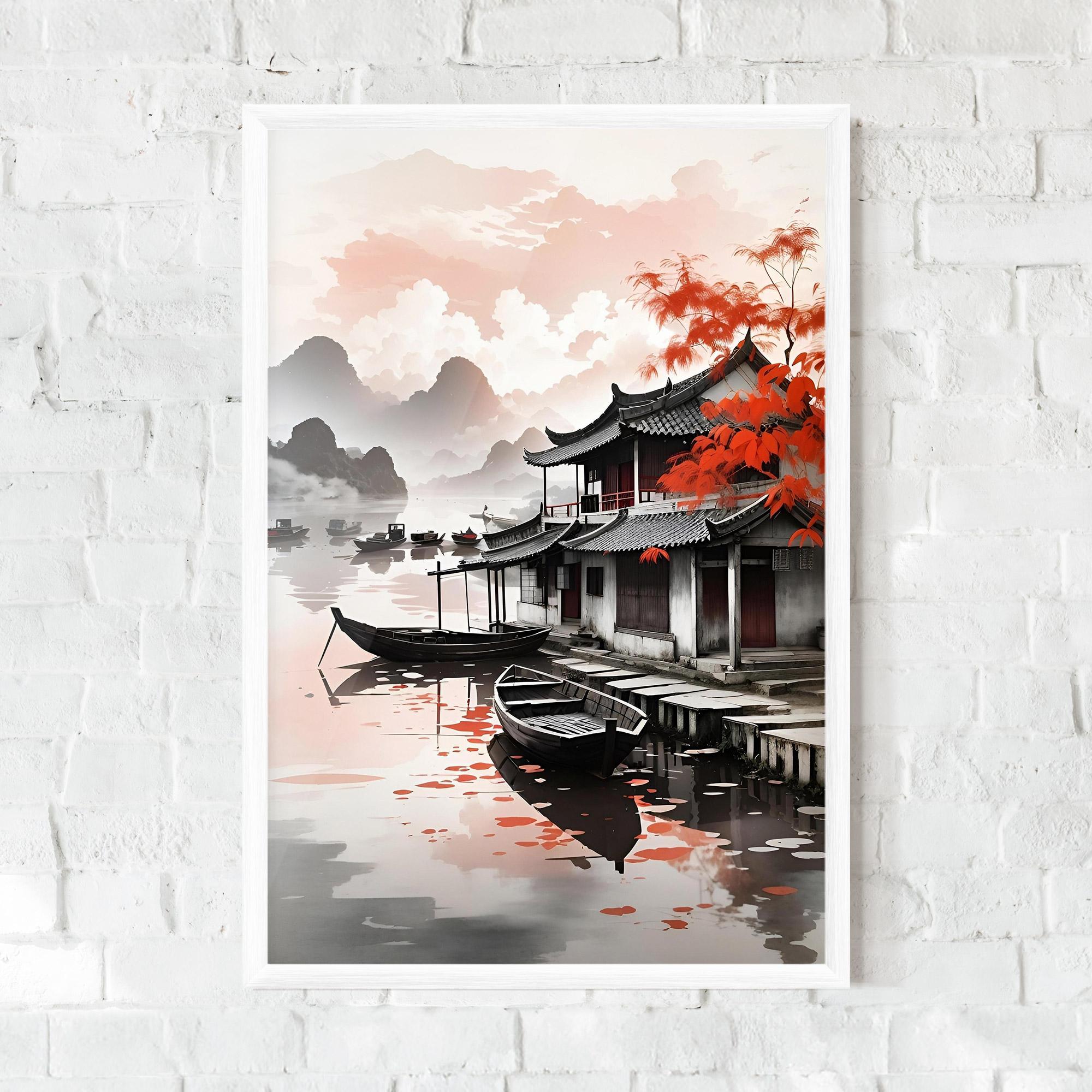 Gerahmte Poster Architecture Reflections mockup 0