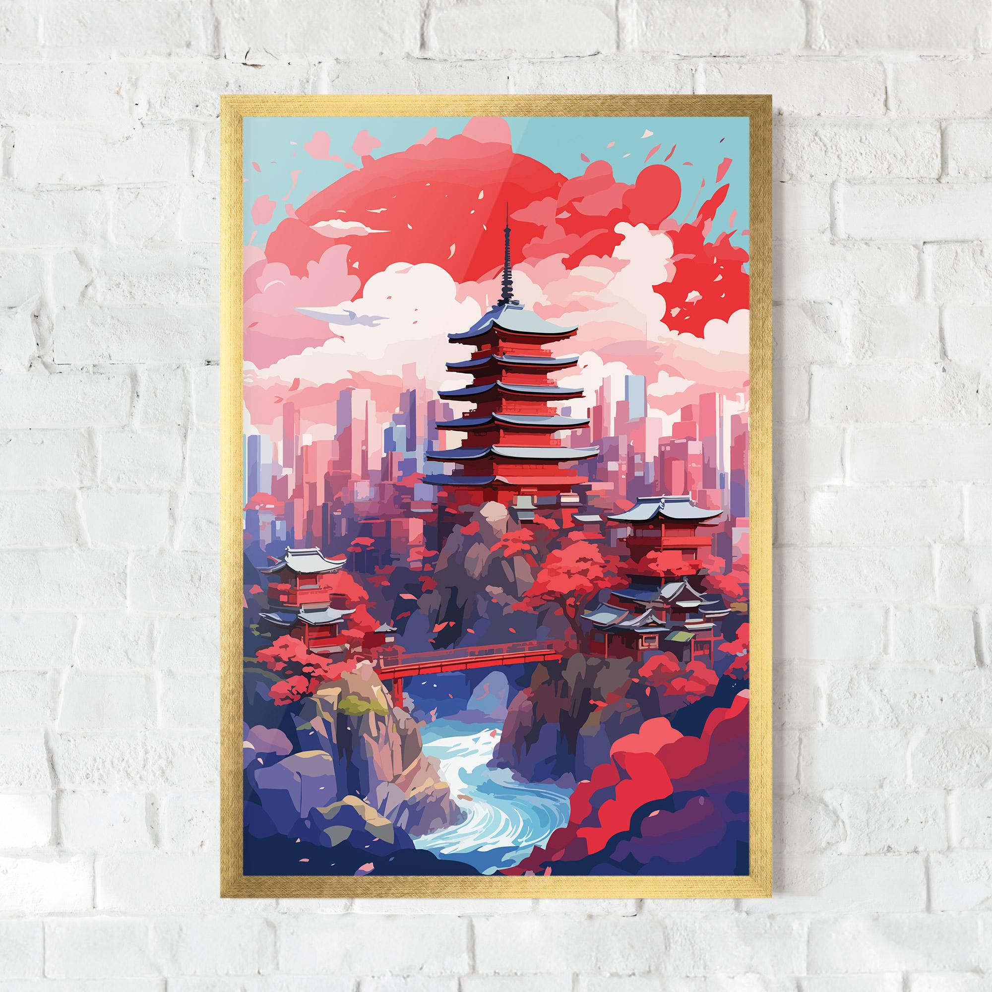 Gerahmte Poster City Style Art mockup 0