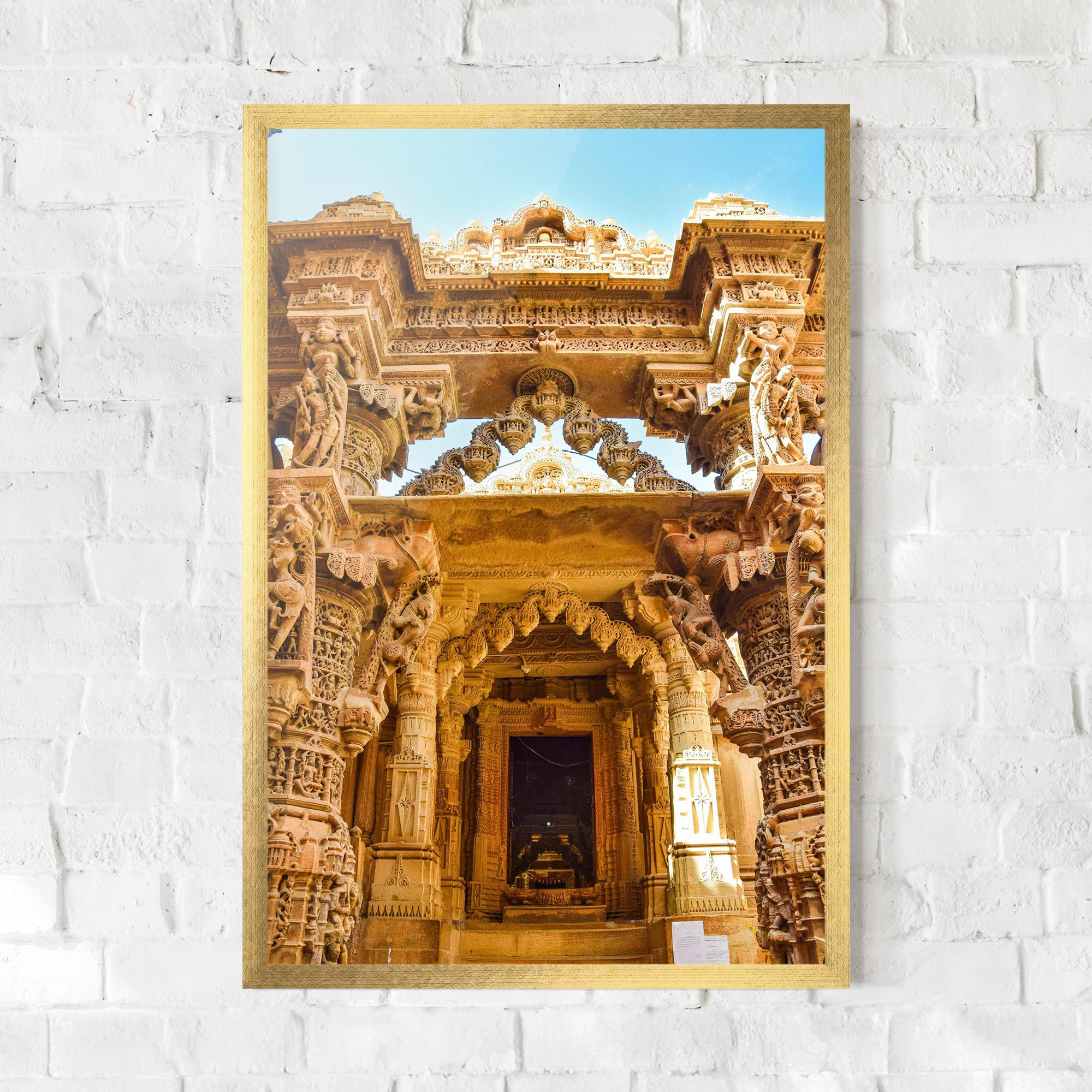 Gerahmte Poster Temples Of Jaisalmer mockup 0