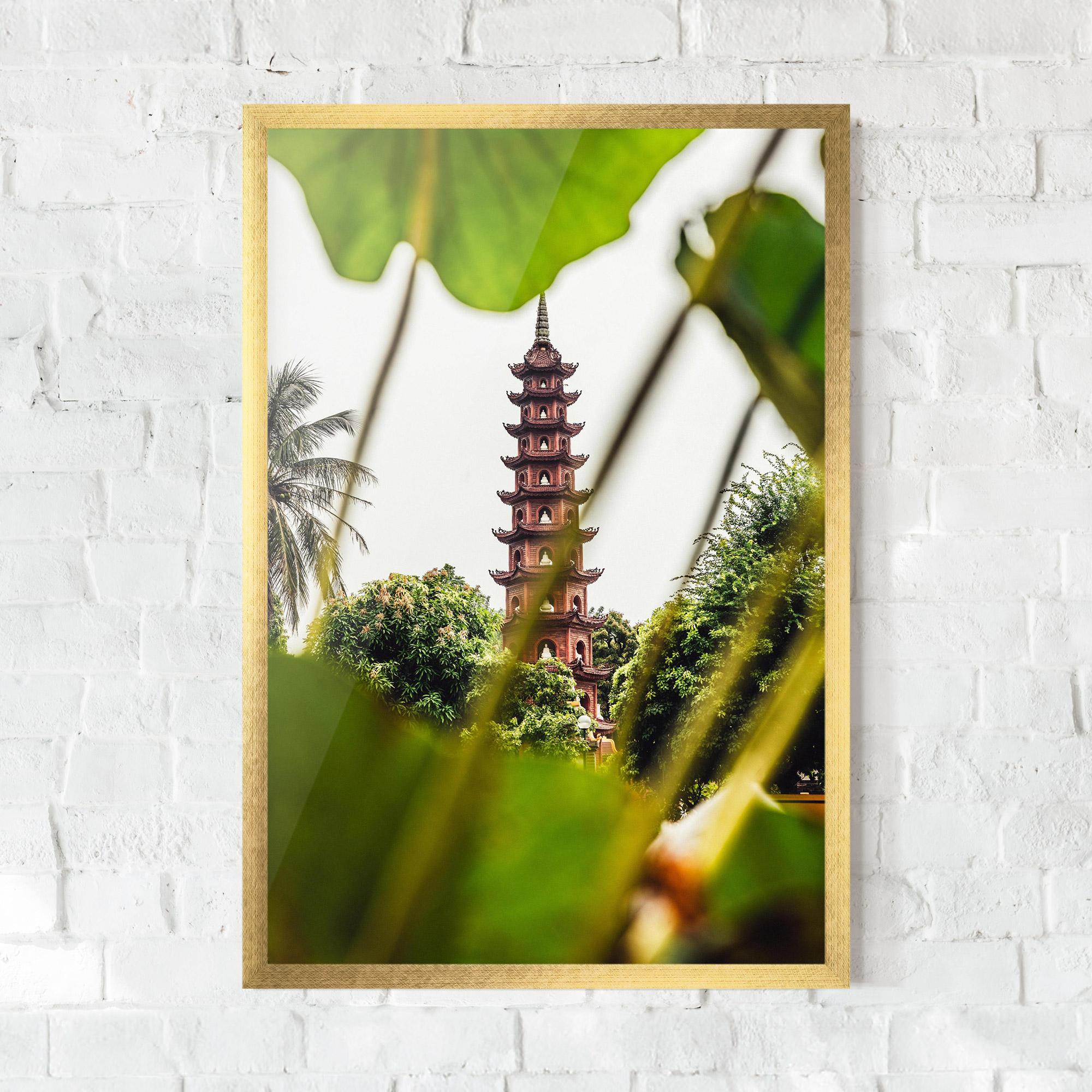 Gerahmte Poster Tran Quoc Pagoda mockup 0