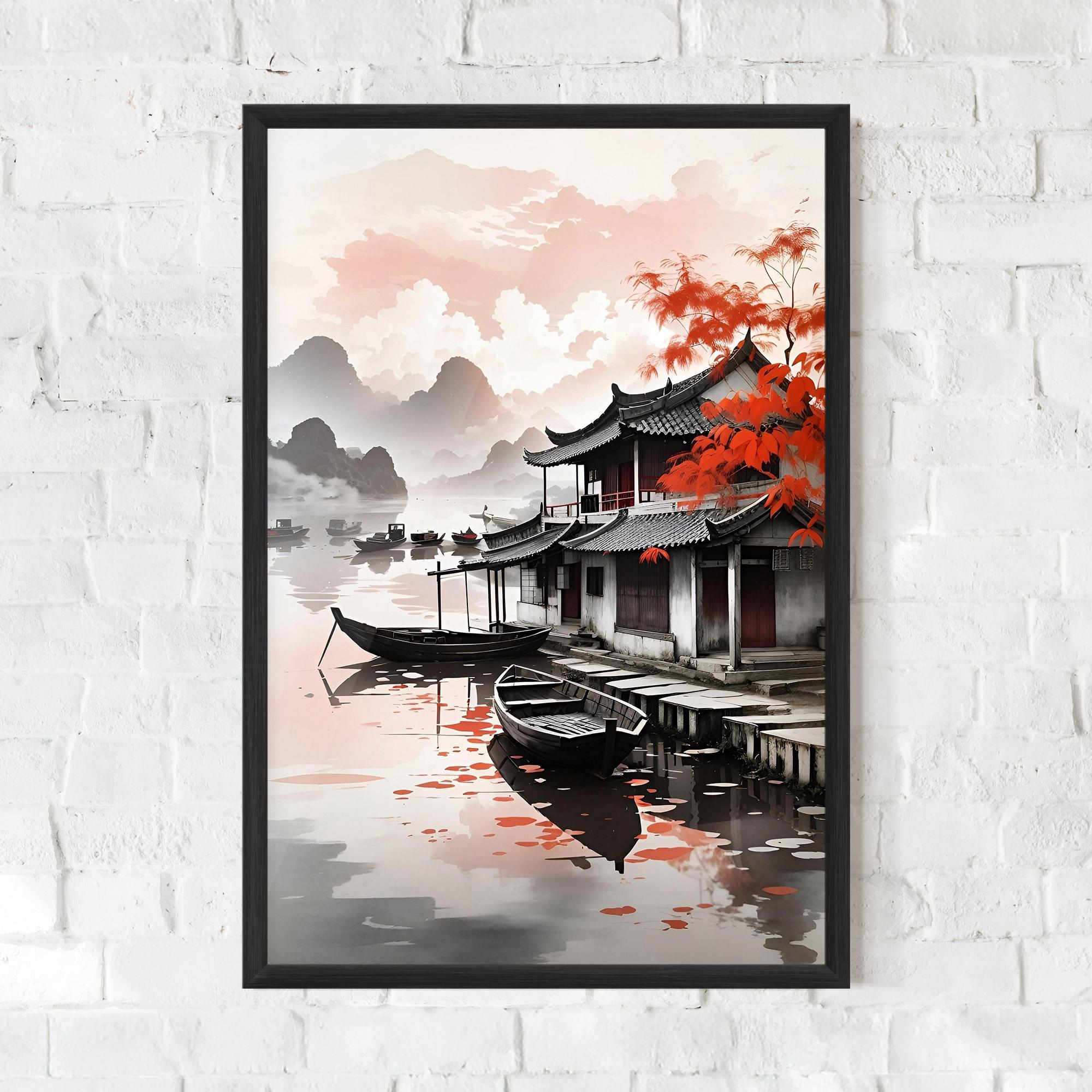 Gerahmte Poster Architecture Reflections mockup 0