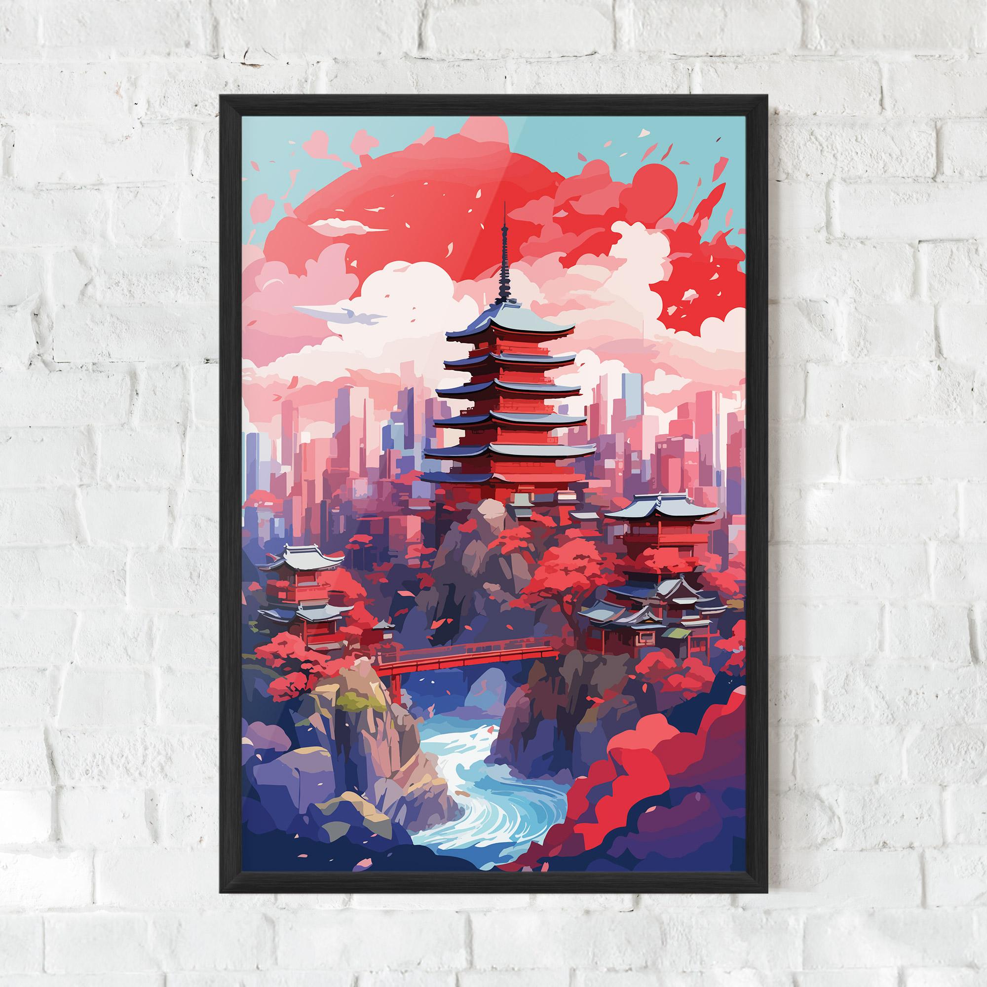 Gerahmte Poster City Style Art mockup 0