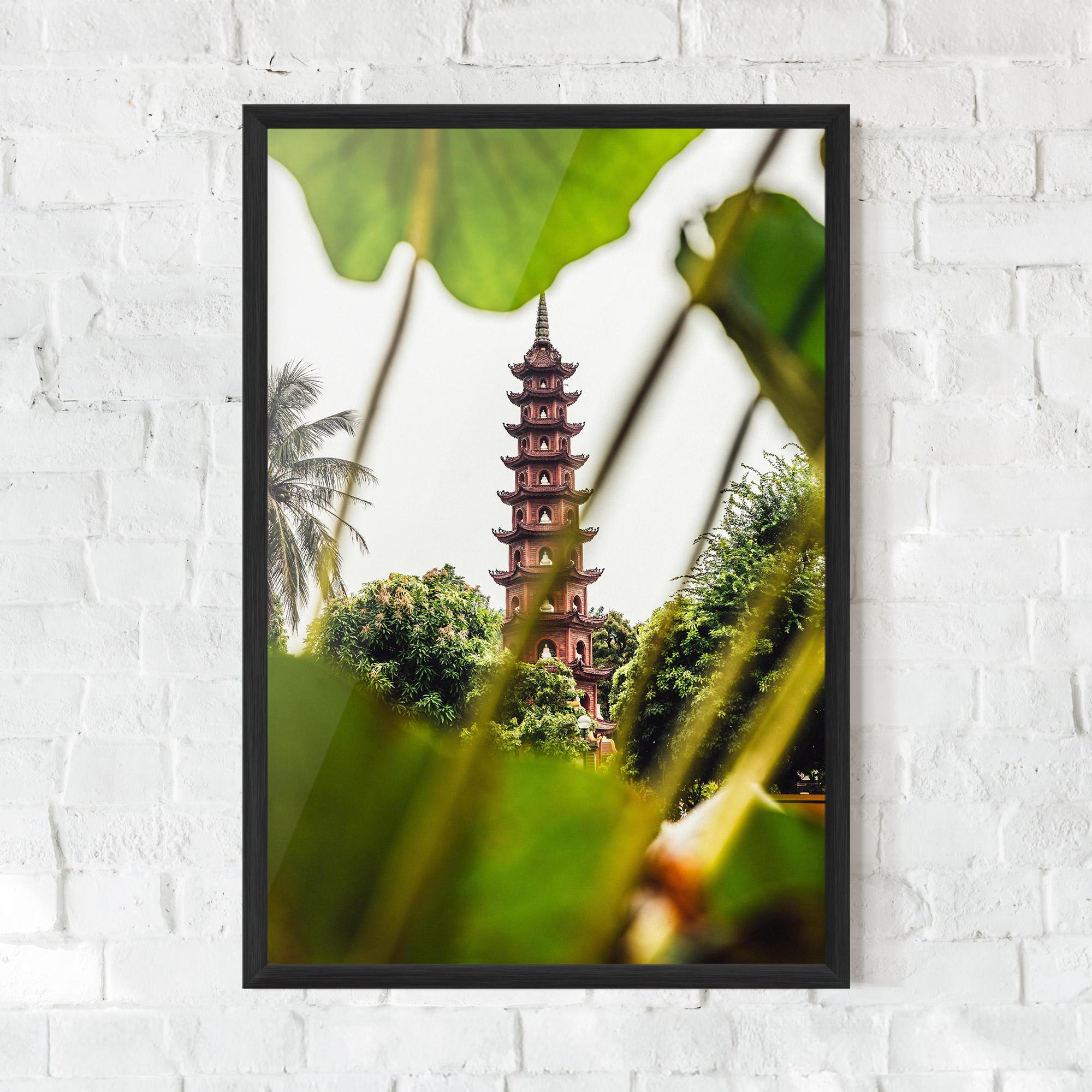 Gerahmte Poster Tran Quoc Pagoda mockup 0