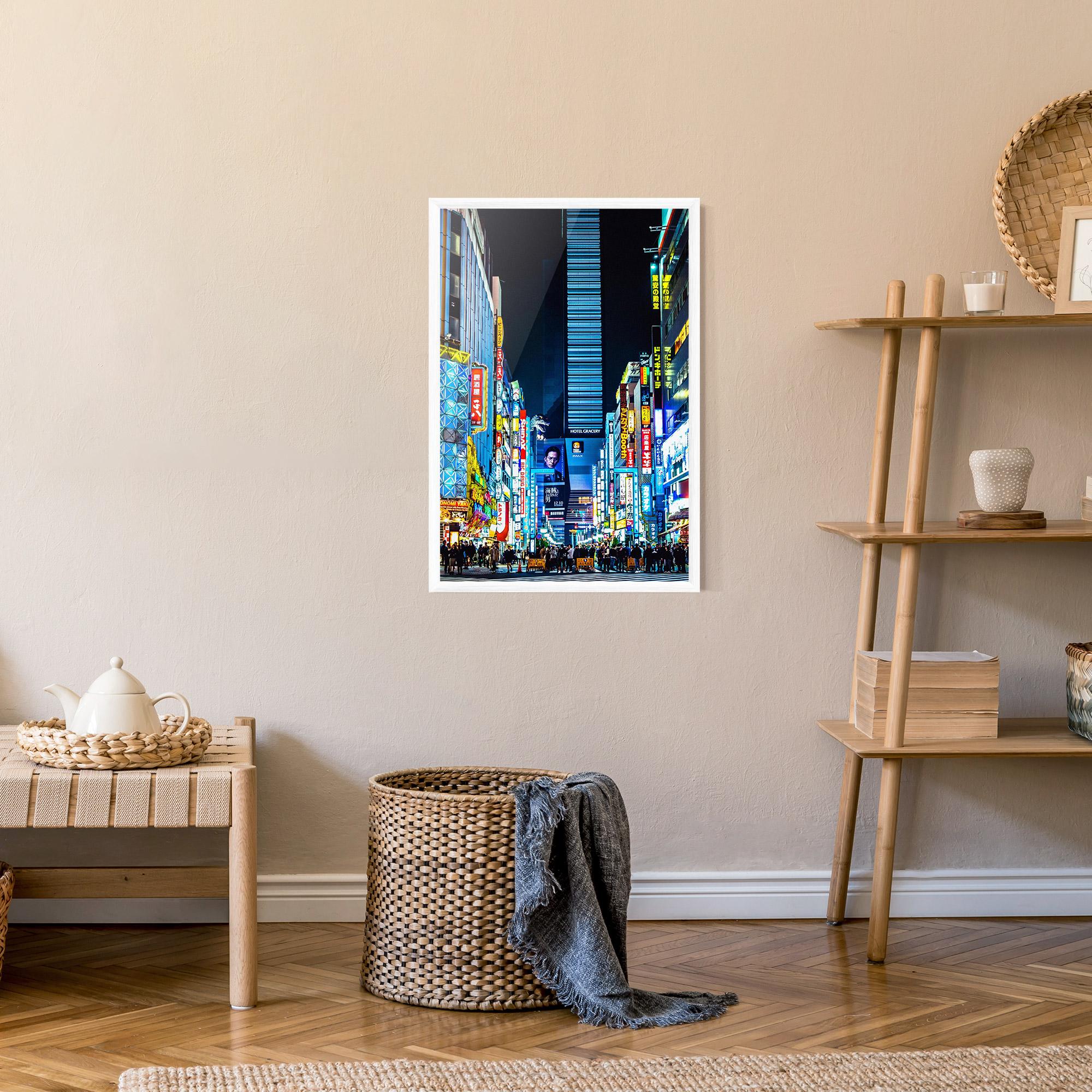 Gerahmte Poster Colorful City Lights mockup 9