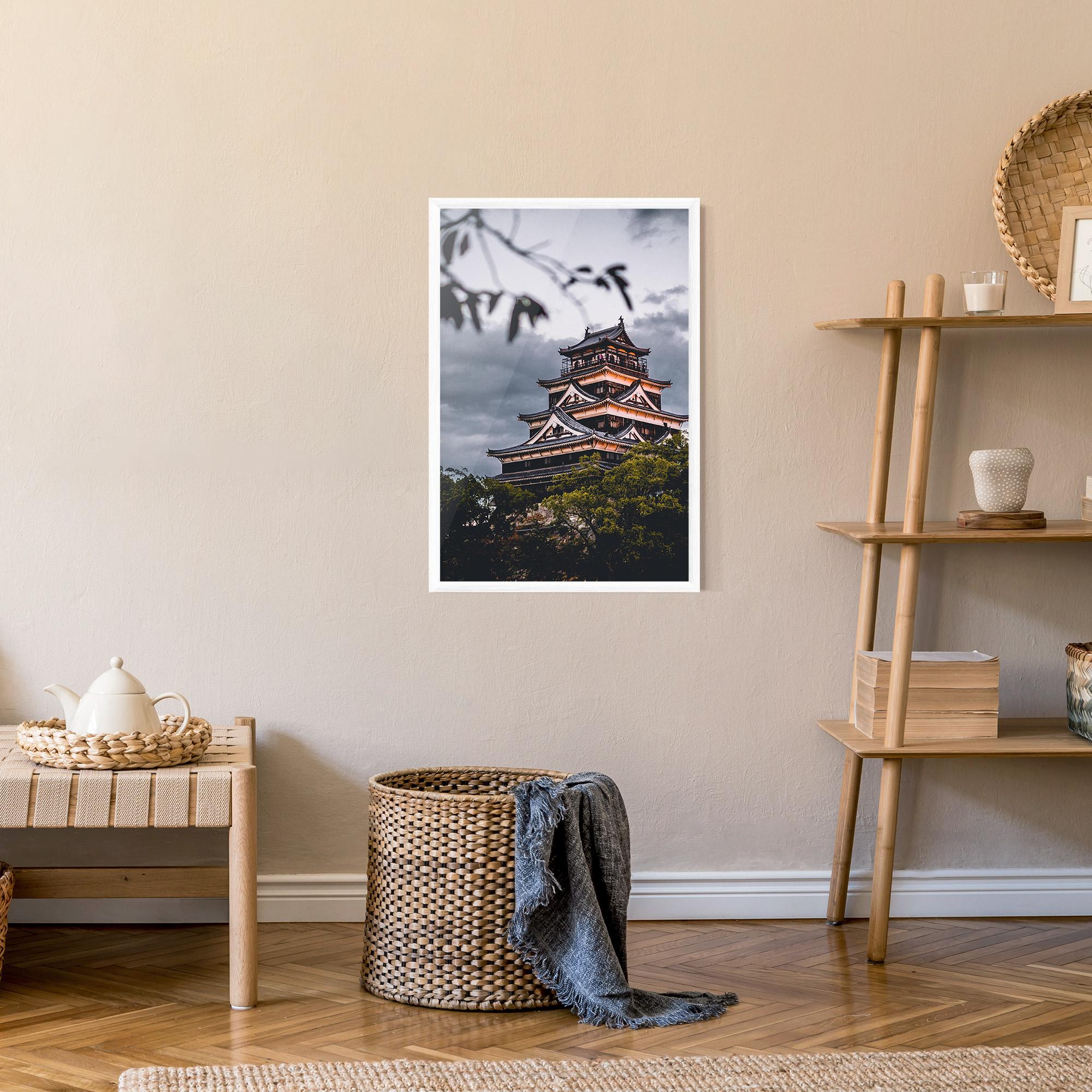 Gerahmte Poster Hiroshima Castle mockup 9