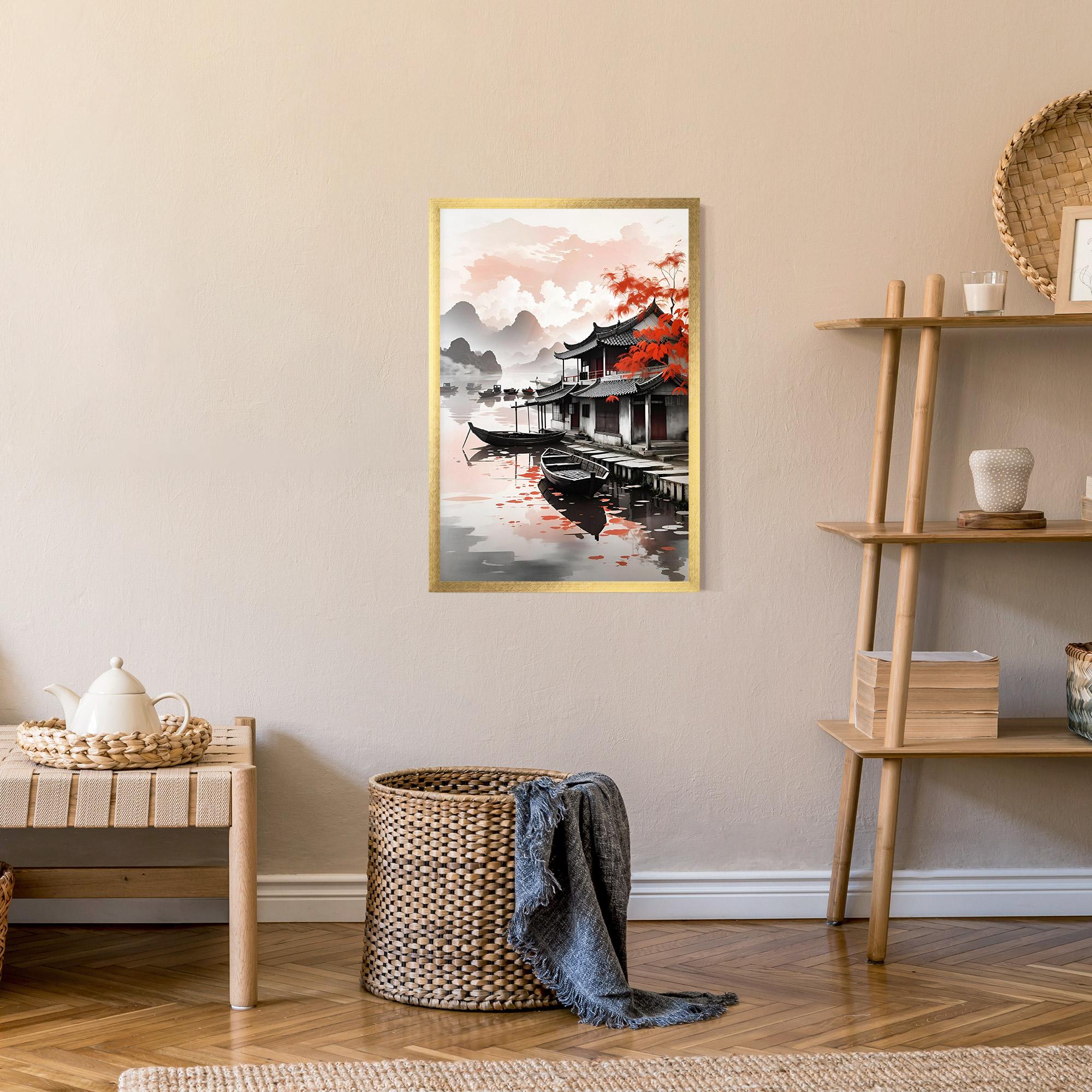 Gerahmte Poster Architecture Reflections mockup 9