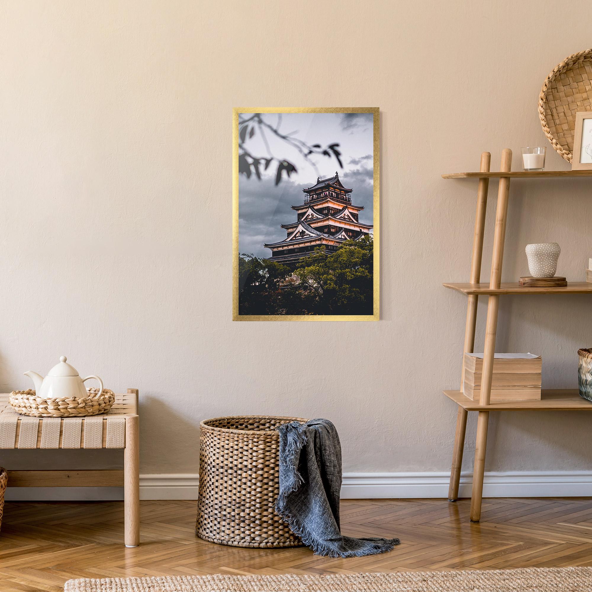Gerahmte Poster Hiroshima Castle mockup 9