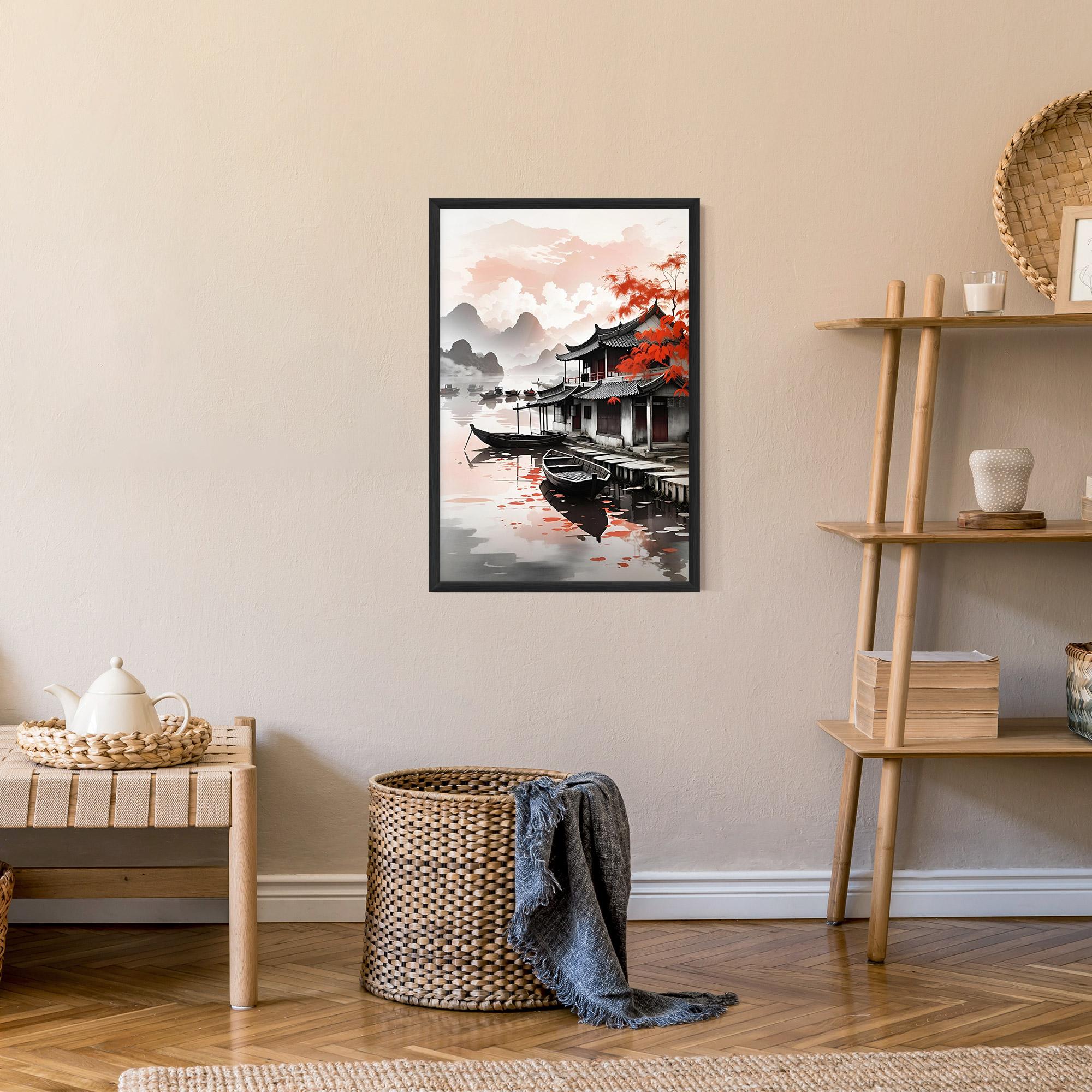 Gerahmte Poster Architecture Reflections mockup 9