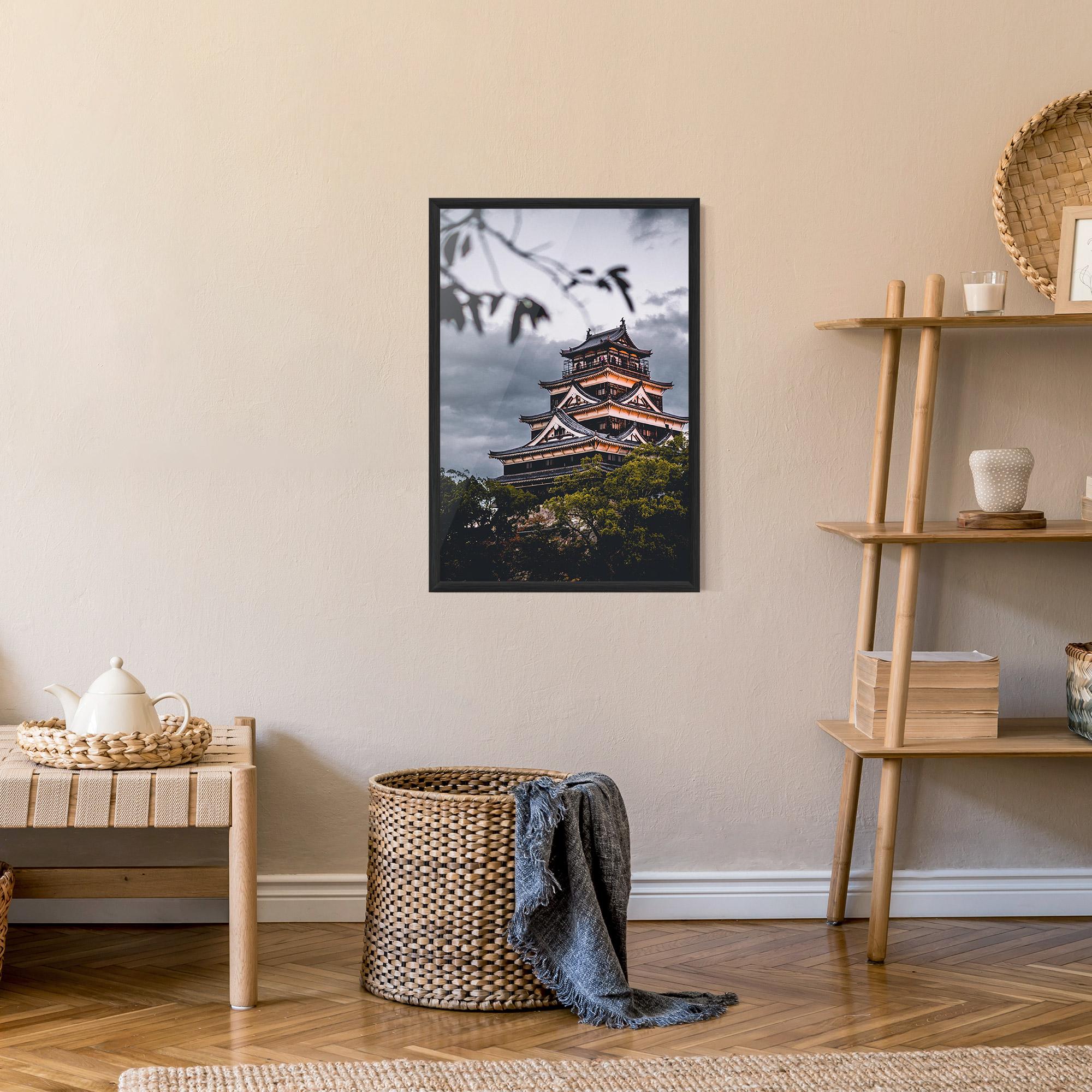 Gerahmte Poster Hiroshima Castle mockup 9