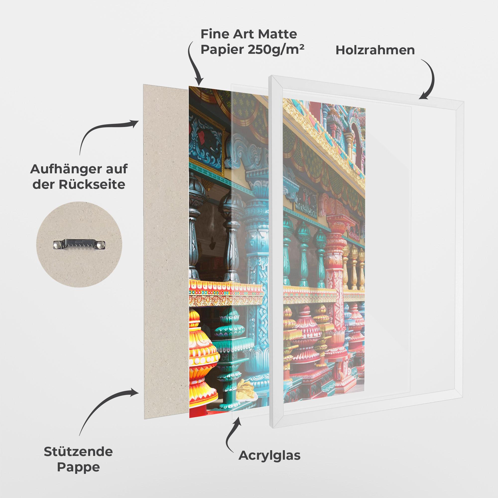 Gerahmte Poster Batu Caves mockup 1