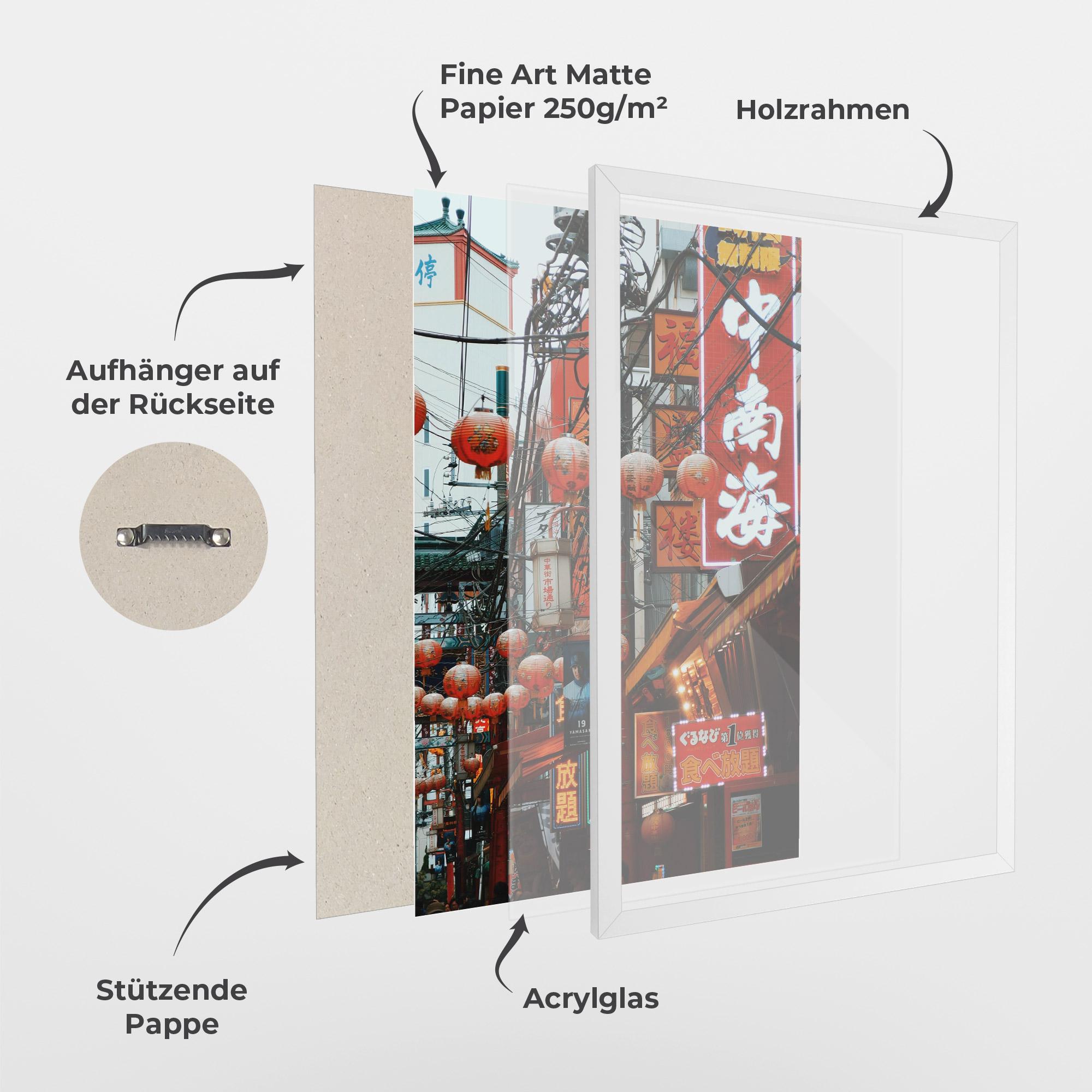 Gerahmte Poster Chinatown mockup 1