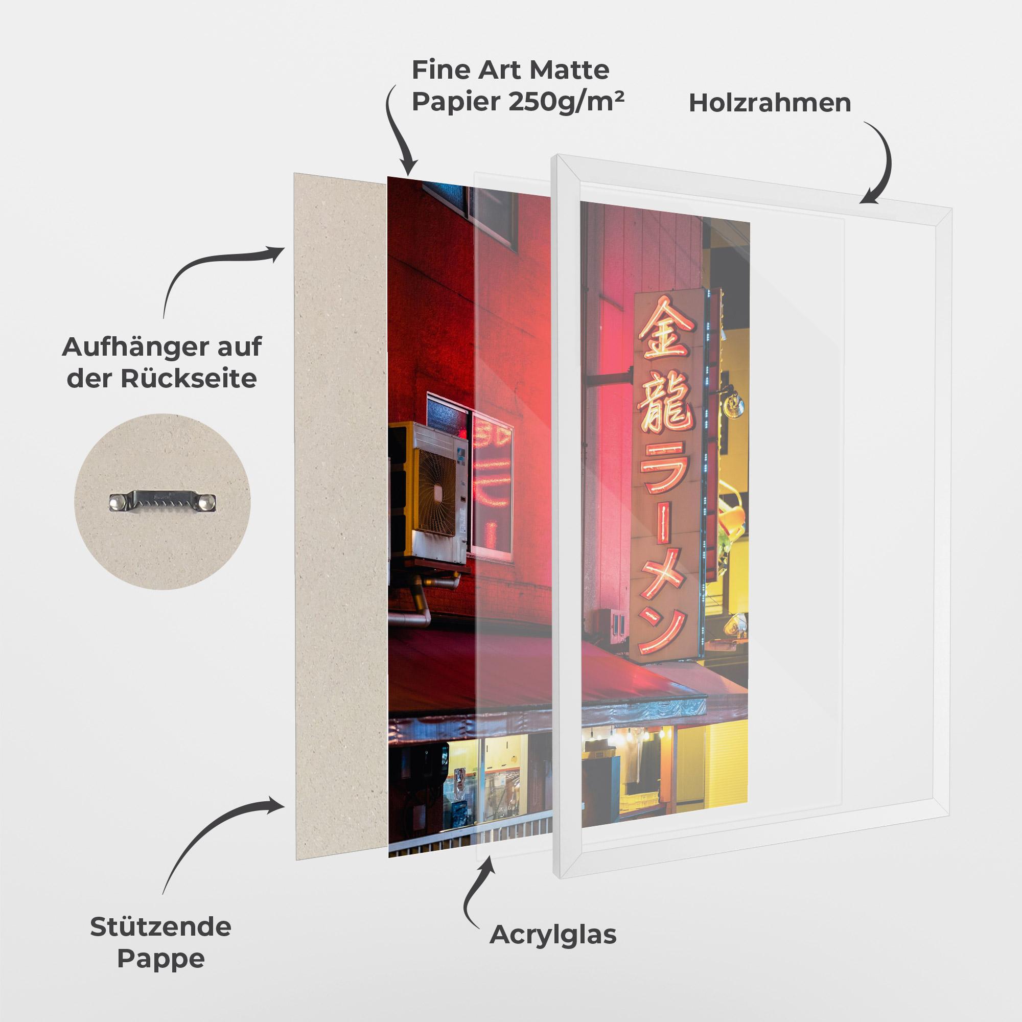 Gerahmte Poster Ramen Restaurant mockup 1