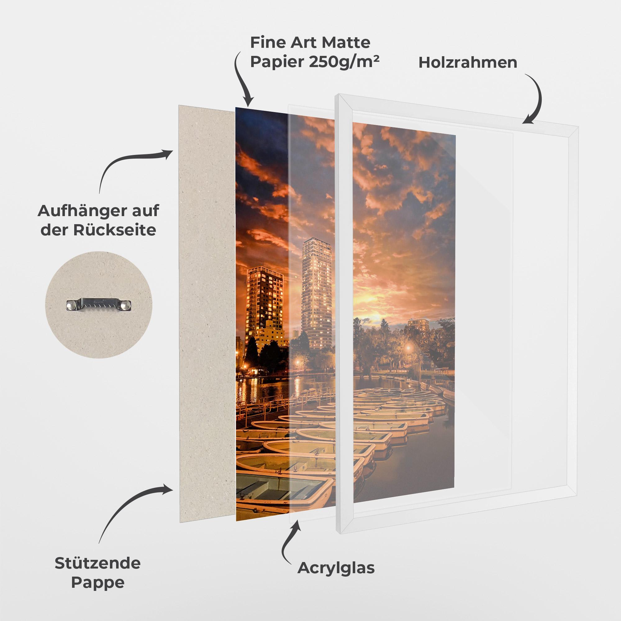 Gerahmte Poster Shinobazu mockup 1