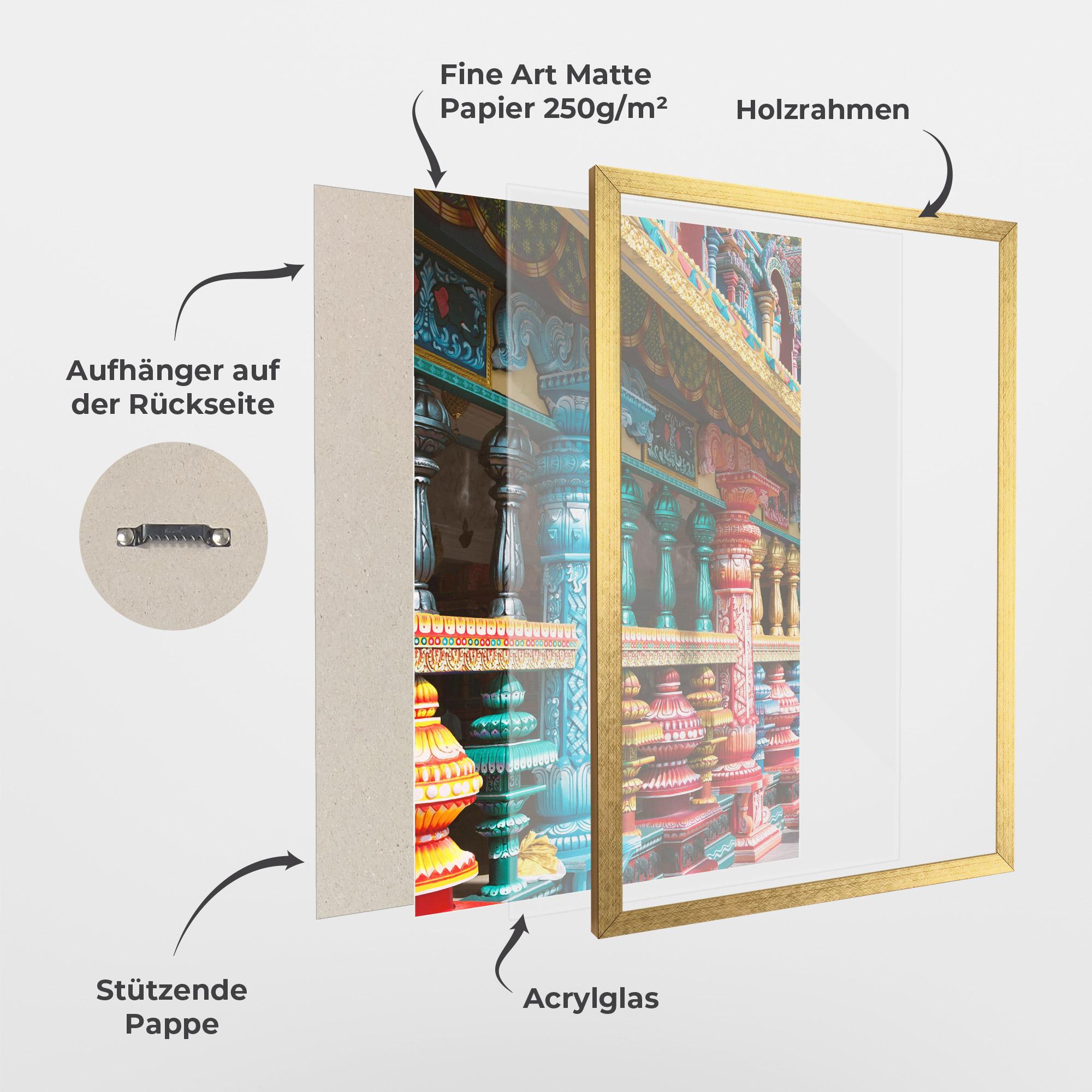 Gerahmte Poster Batu Caves mockup 1