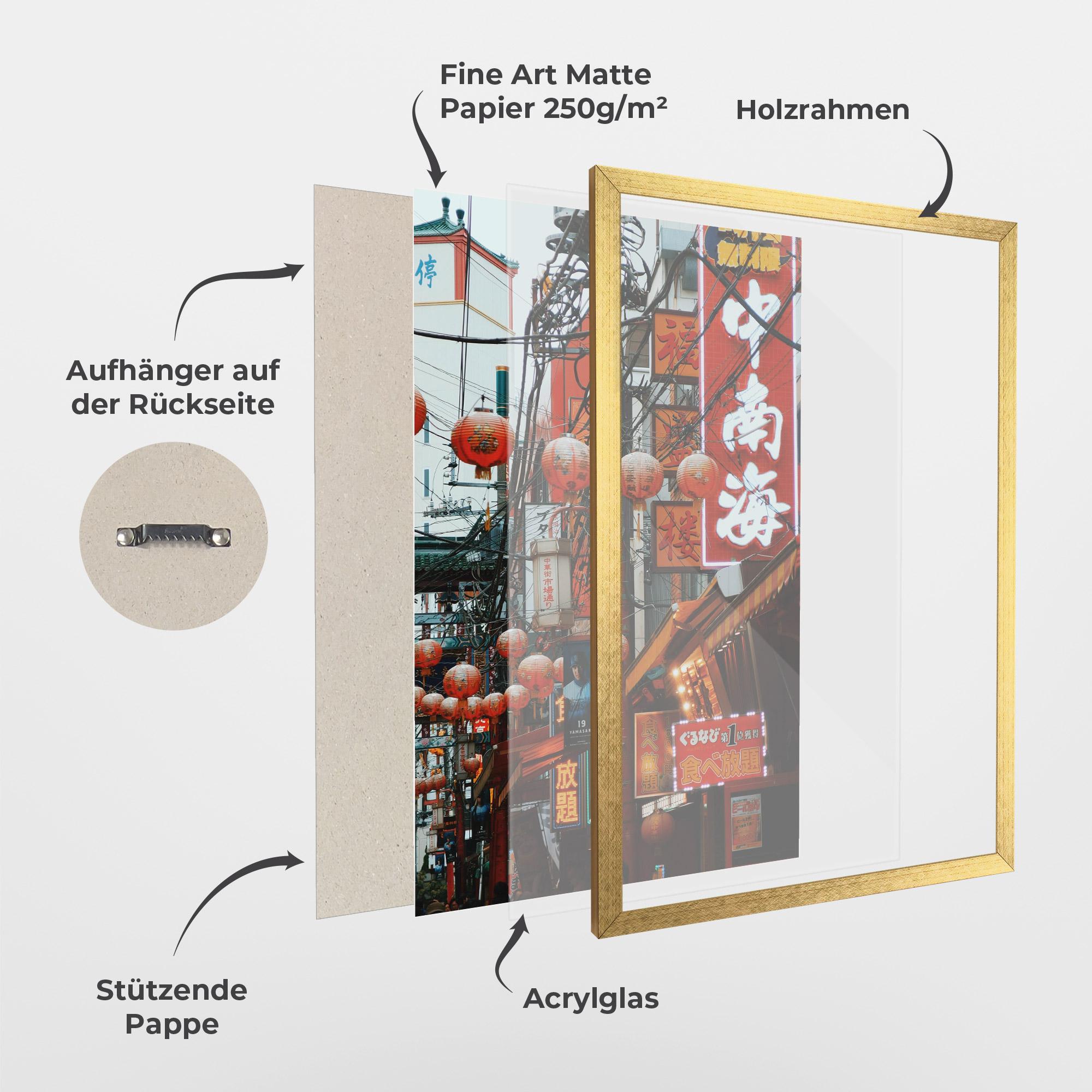 Gerahmte Poster Chinatown mockup 1