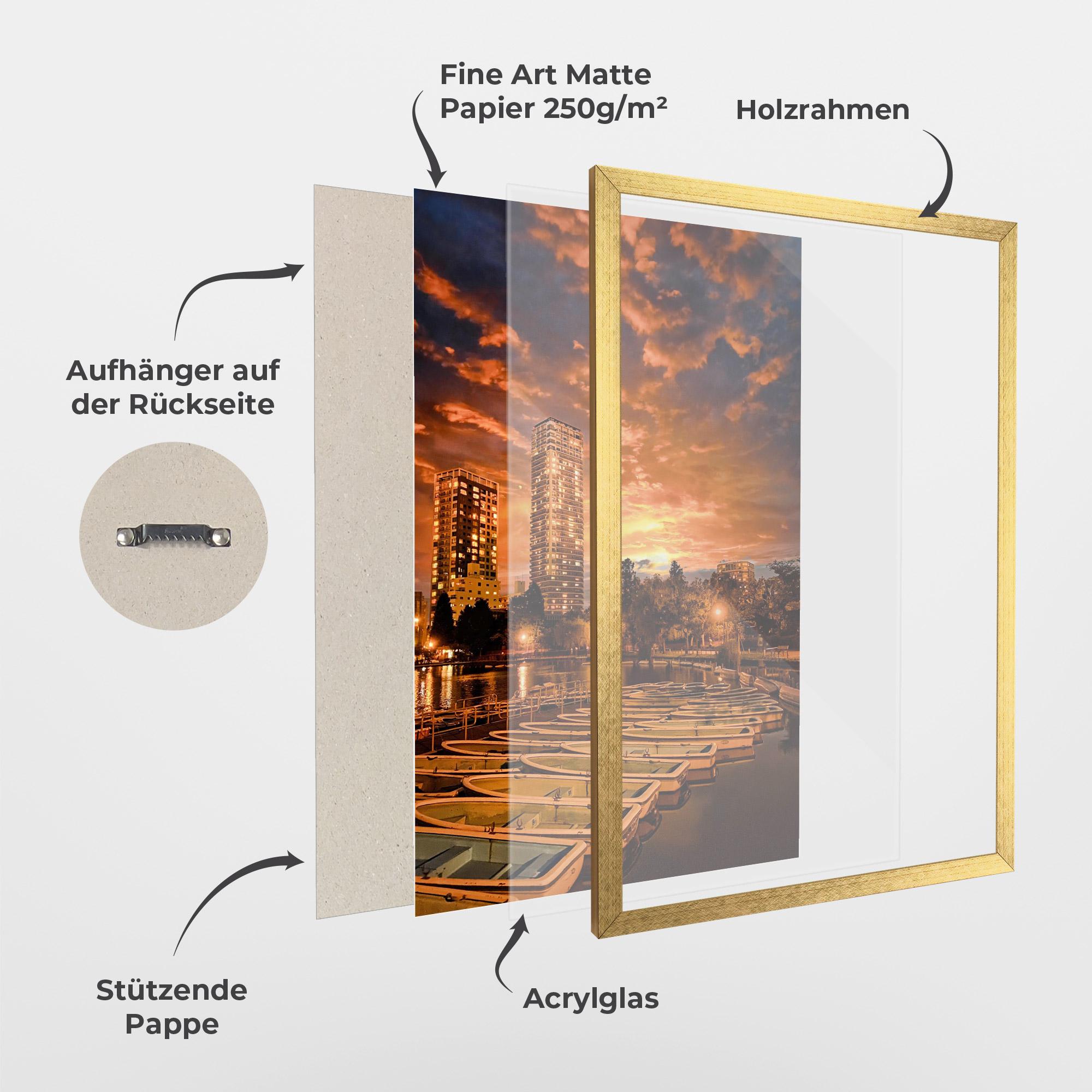 Gerahmte Poster Shinobazu mockup 1