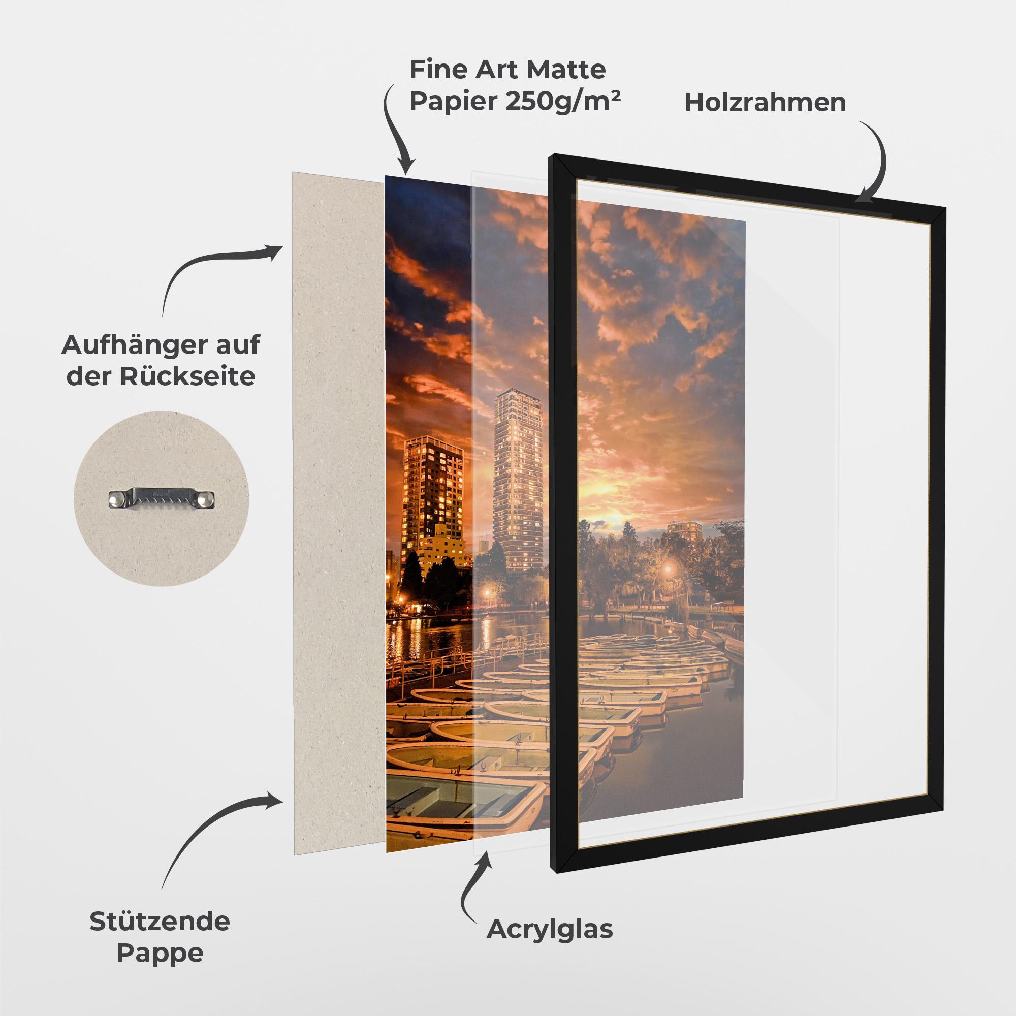 Gerahmte Poster Shinobazu mockup 1