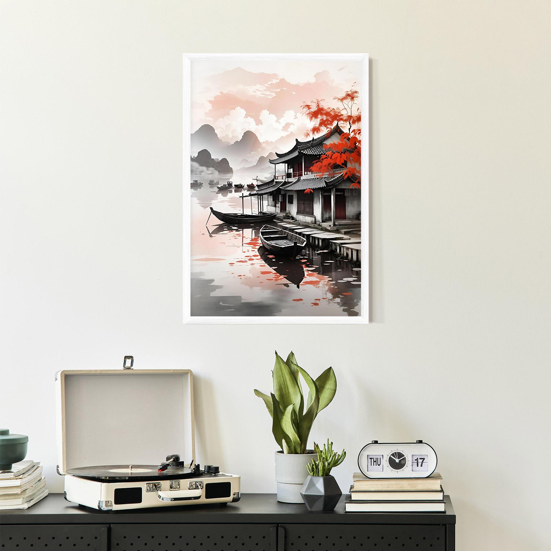 Gerahmte Poster Architecture Reflections mockup 2