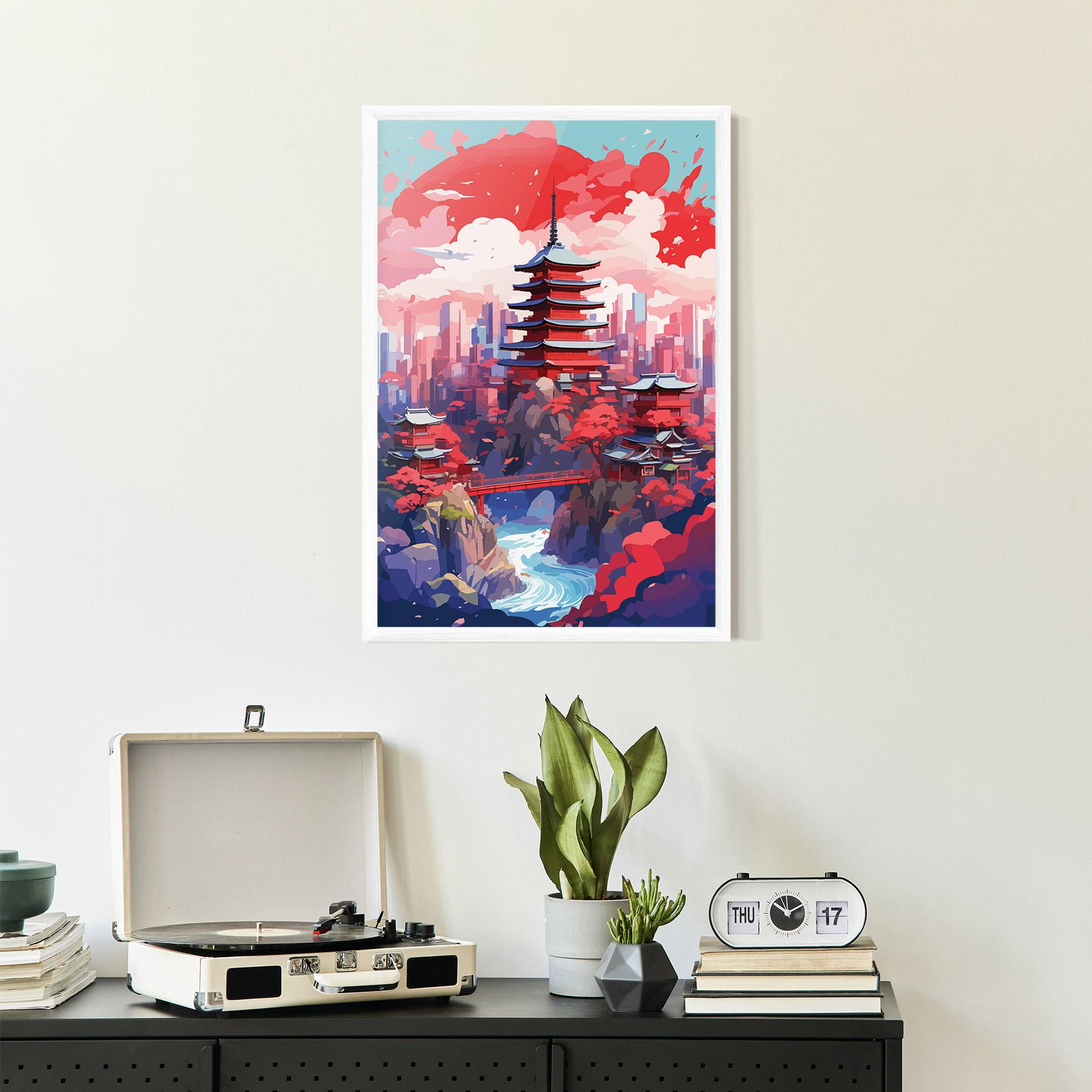 Gerahmte Poster City Style Art mockup 2