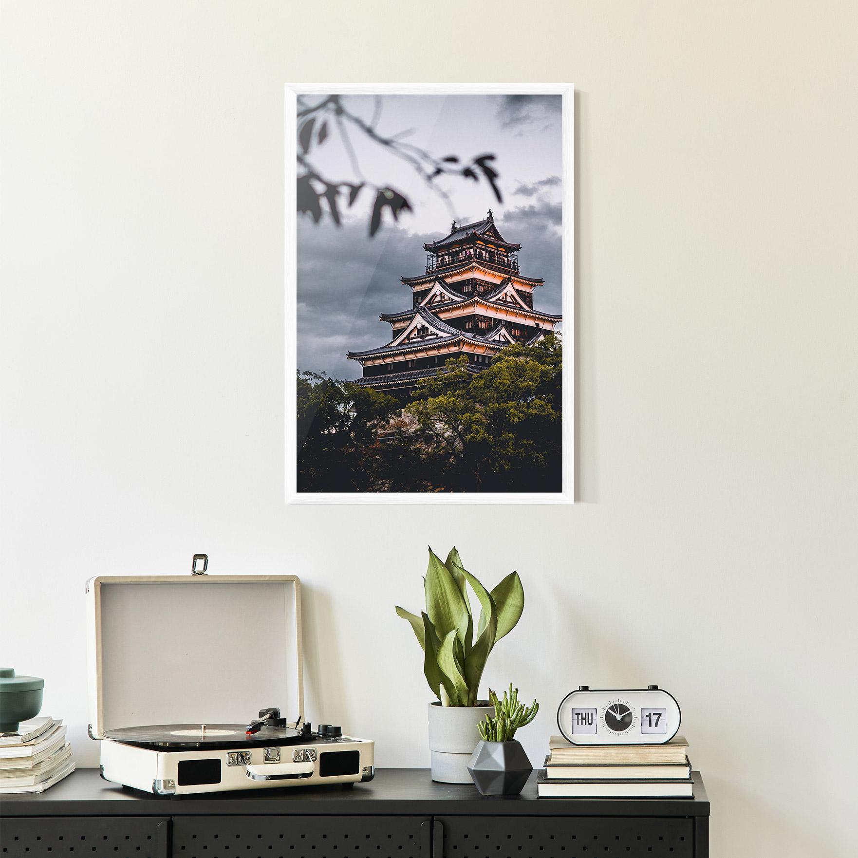 Gerahmte Poster Hiroshima Castle mockup 2