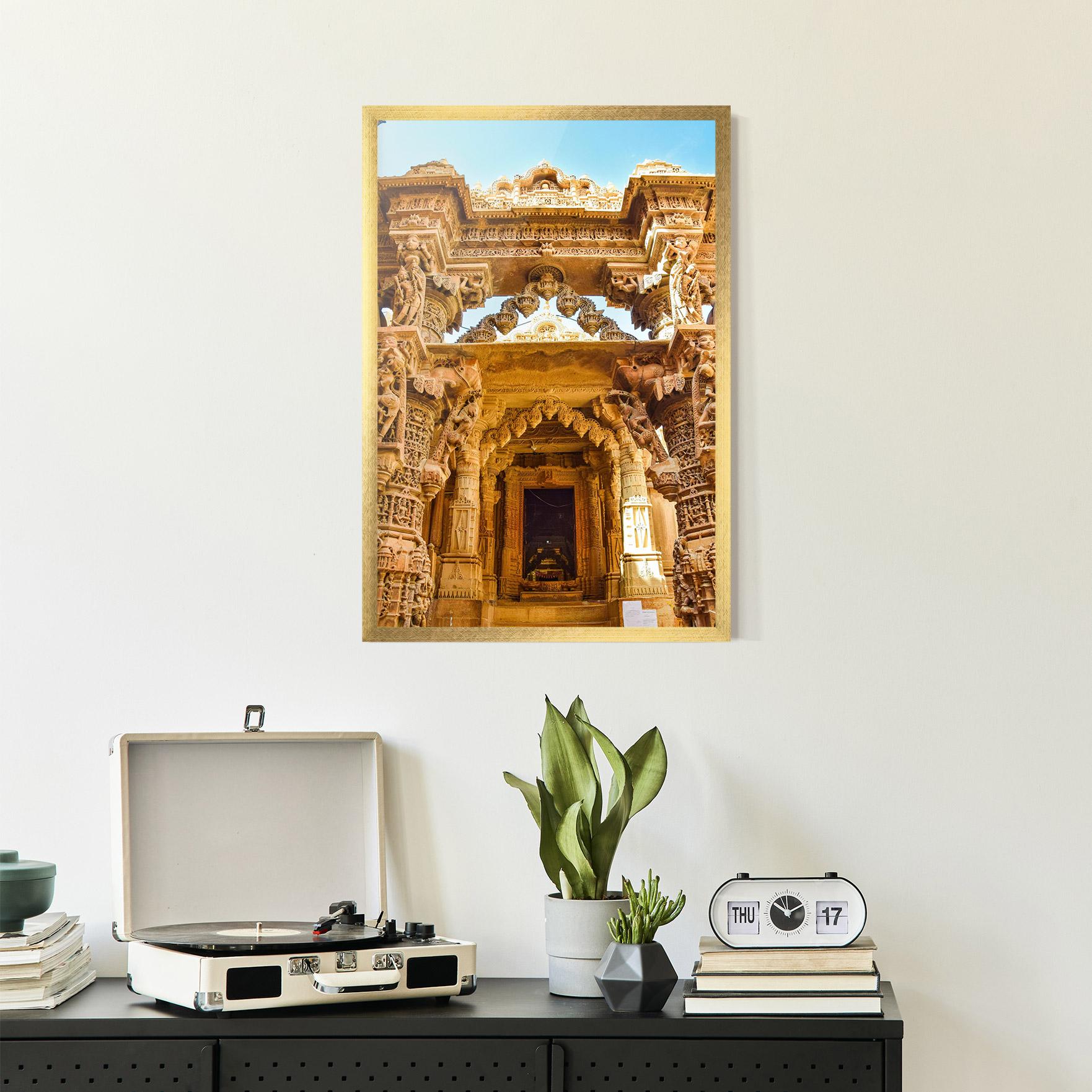 Gerahmte Poster Temples Of Jaisalmer mockup 2