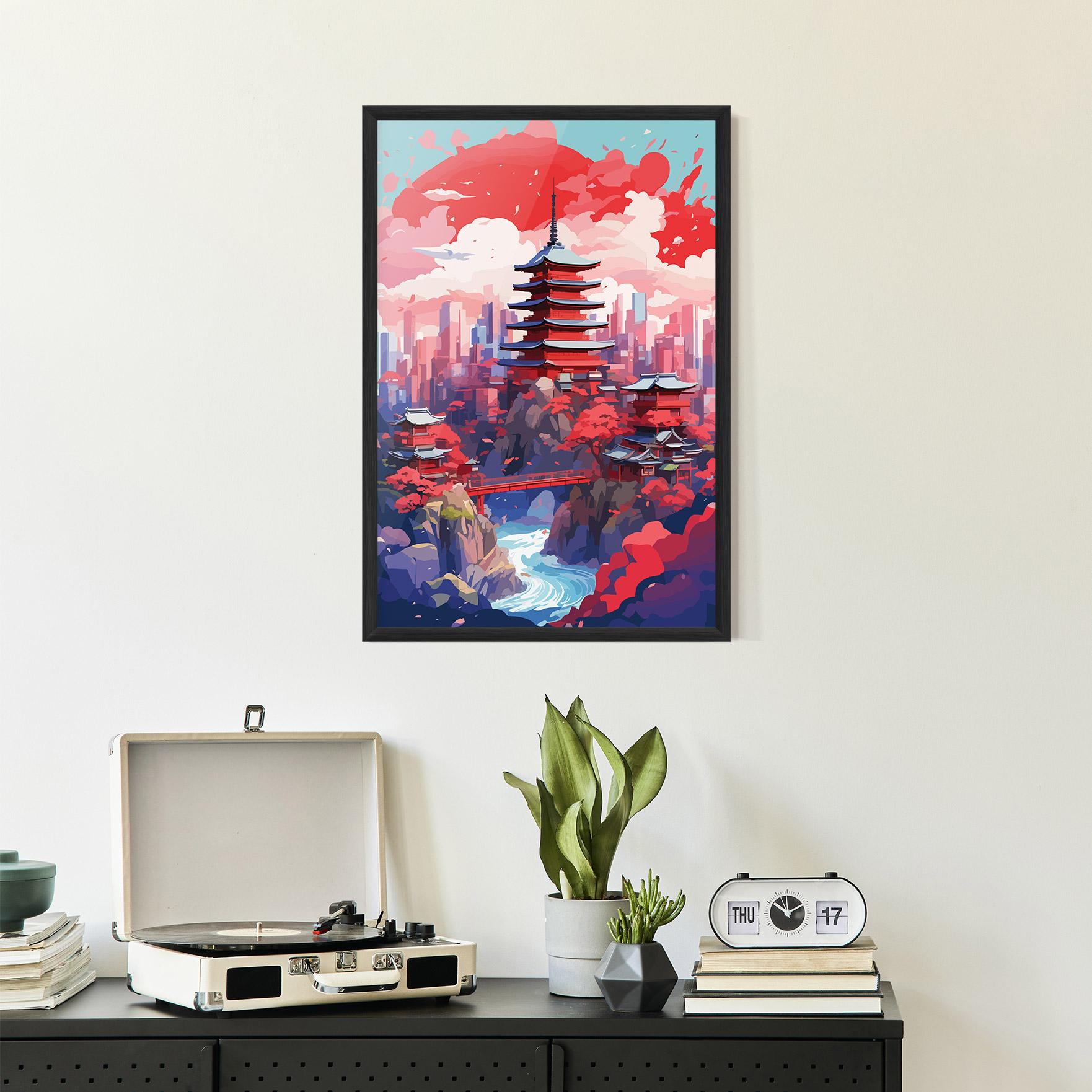 Gerahmte Poster City Style Art mockup 2