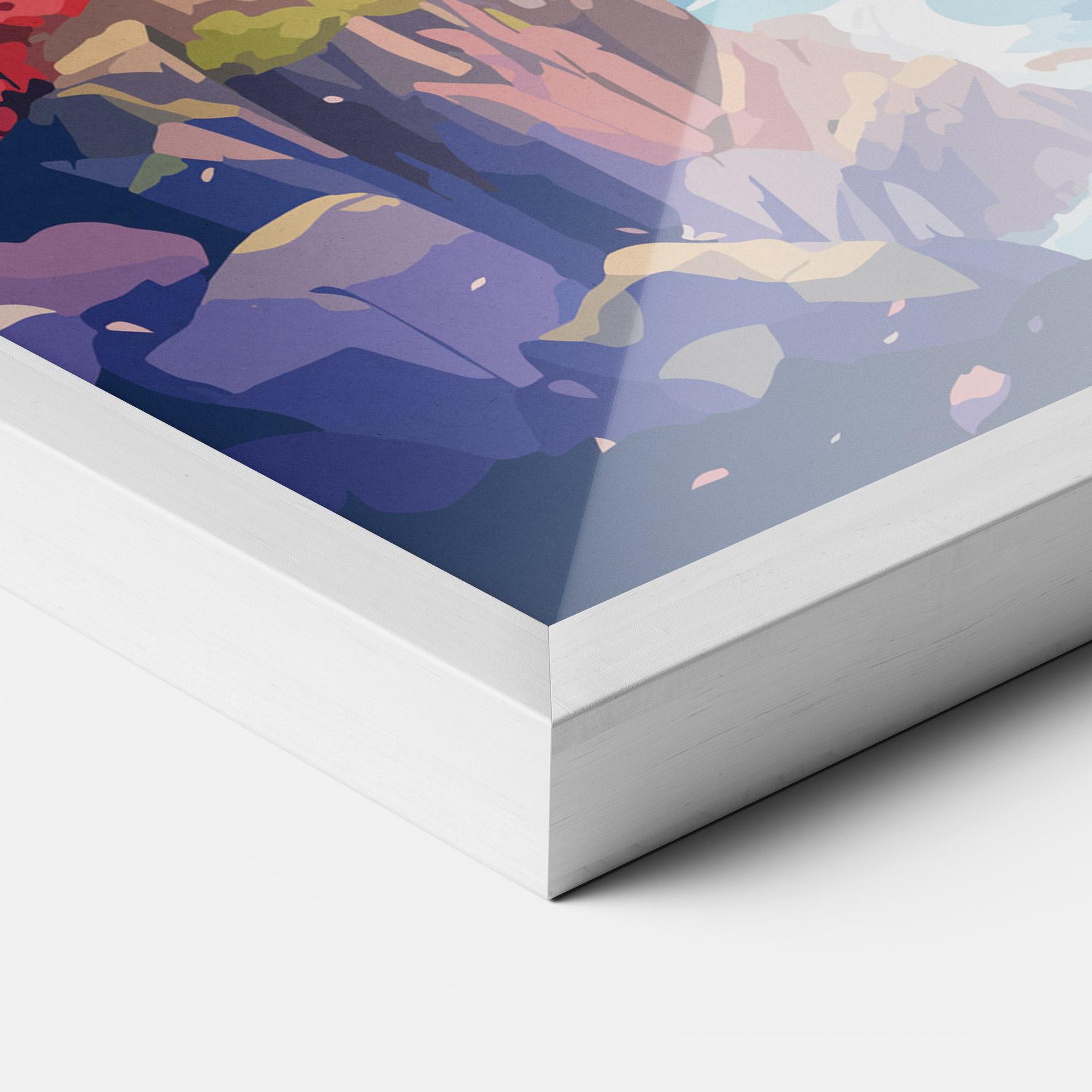 Gerahmte Poster City Style Art mockup 3