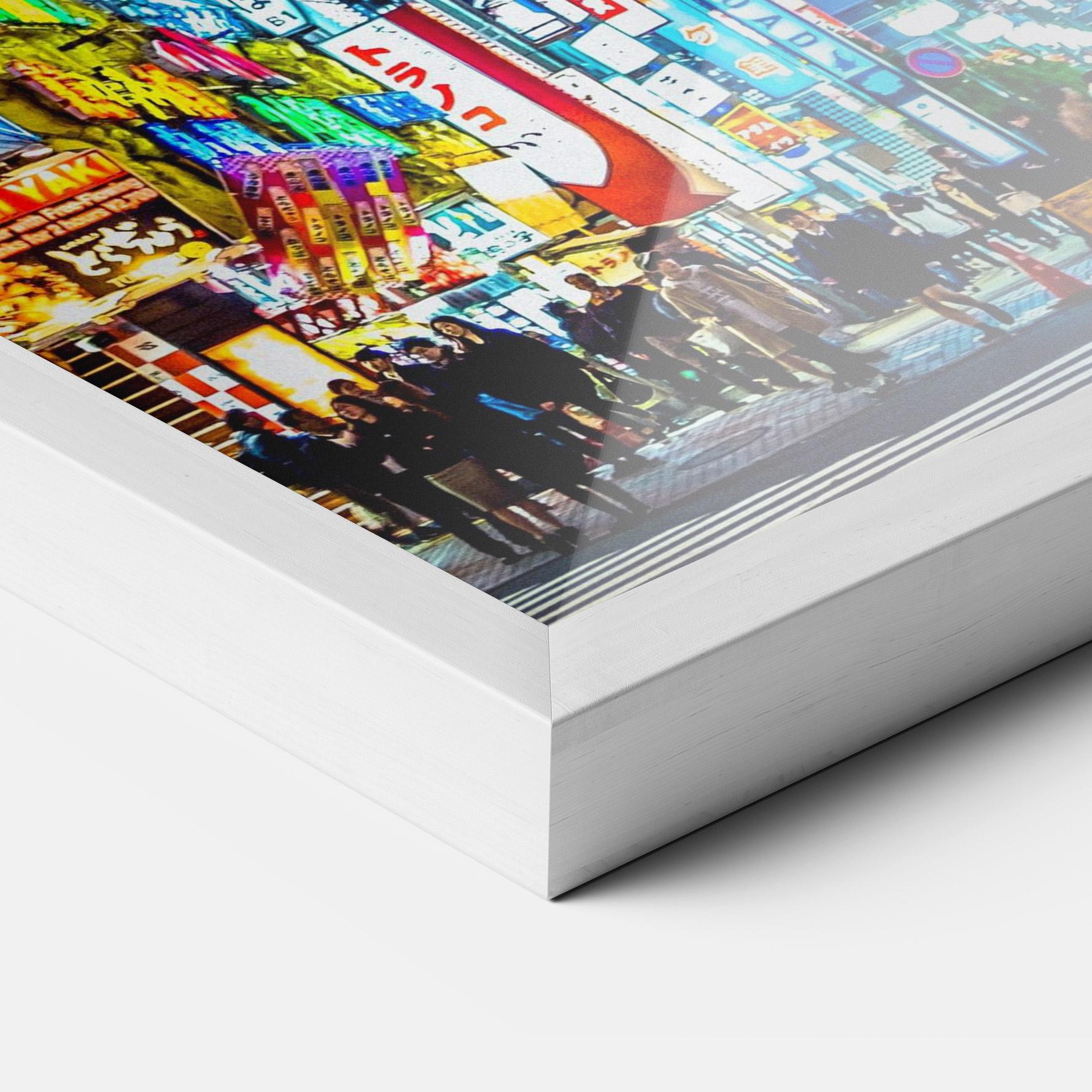 Gerahmte Poster Colorful City Lights mockup 3